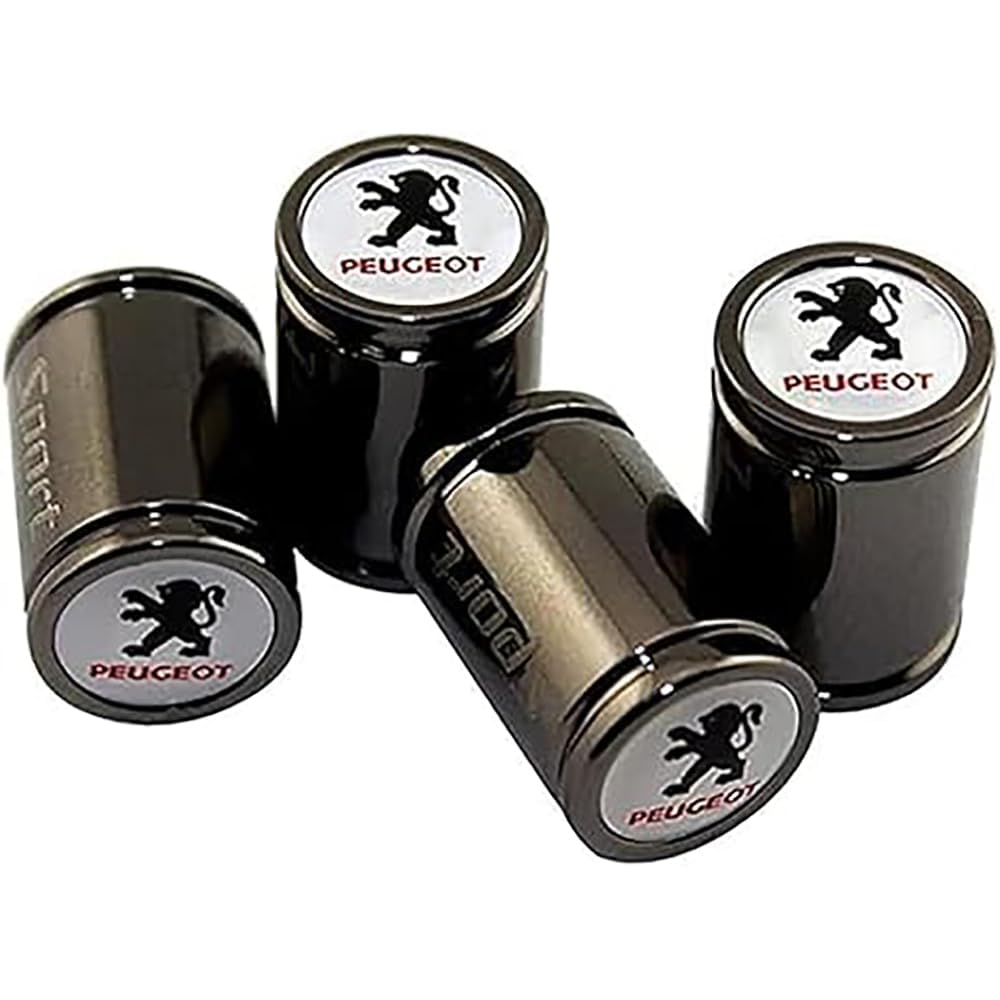 Ventilkappen für Peugeot, Staubkappen für Autoreifen, korrosionsbeständige Reifenluftkappen, Autozubehör,normal-B Ventilkappen für Peugeot, Staubkappen für Autoreifen, korrosionsbeständige Reifenluftkappen, Autozubehör,normal-B von TCMYQS