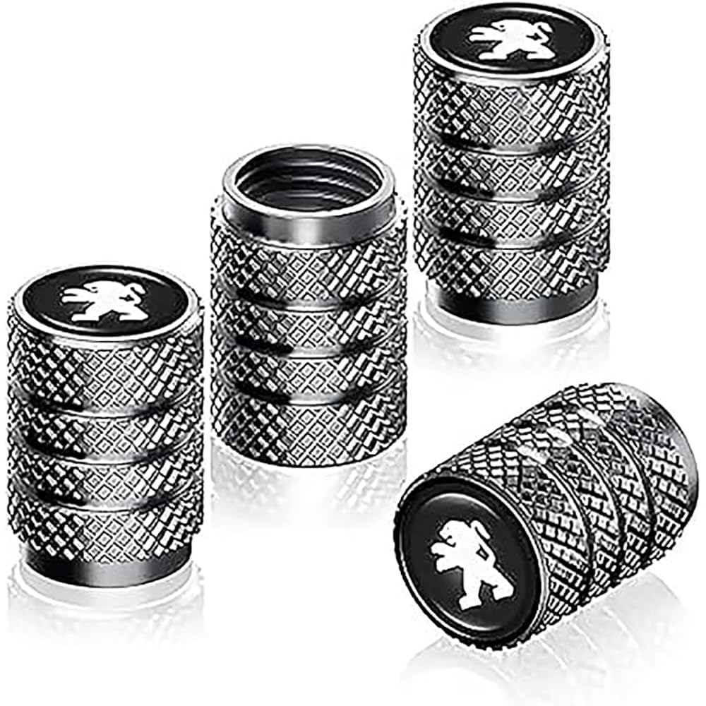 Ventilkappen für Peugeot, Staubkappen für Autoreifen, korrosionsbeständige Reifenluftkappen, Autozubehör,normal-C/Silver Ventilkappen für Peugeot, Staubkappen für Autoreifen, korrosionsbeständige Reifenluftkappen, Autozubehör,normal-C/Silver von TCMYQS