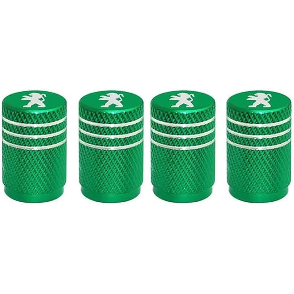 Ventilkappen für Peugeot, Staubkappen für Autoreifen, korrosionsbeständige Reifenluftkappen, Autozubehör,normal-D/Green Ventilkappen für Peugeot, Staubkappen für Autoreifen, korrosionsbeständige Reifenluftkappen, Autozubehör,normal-D/Green von TCMYQS