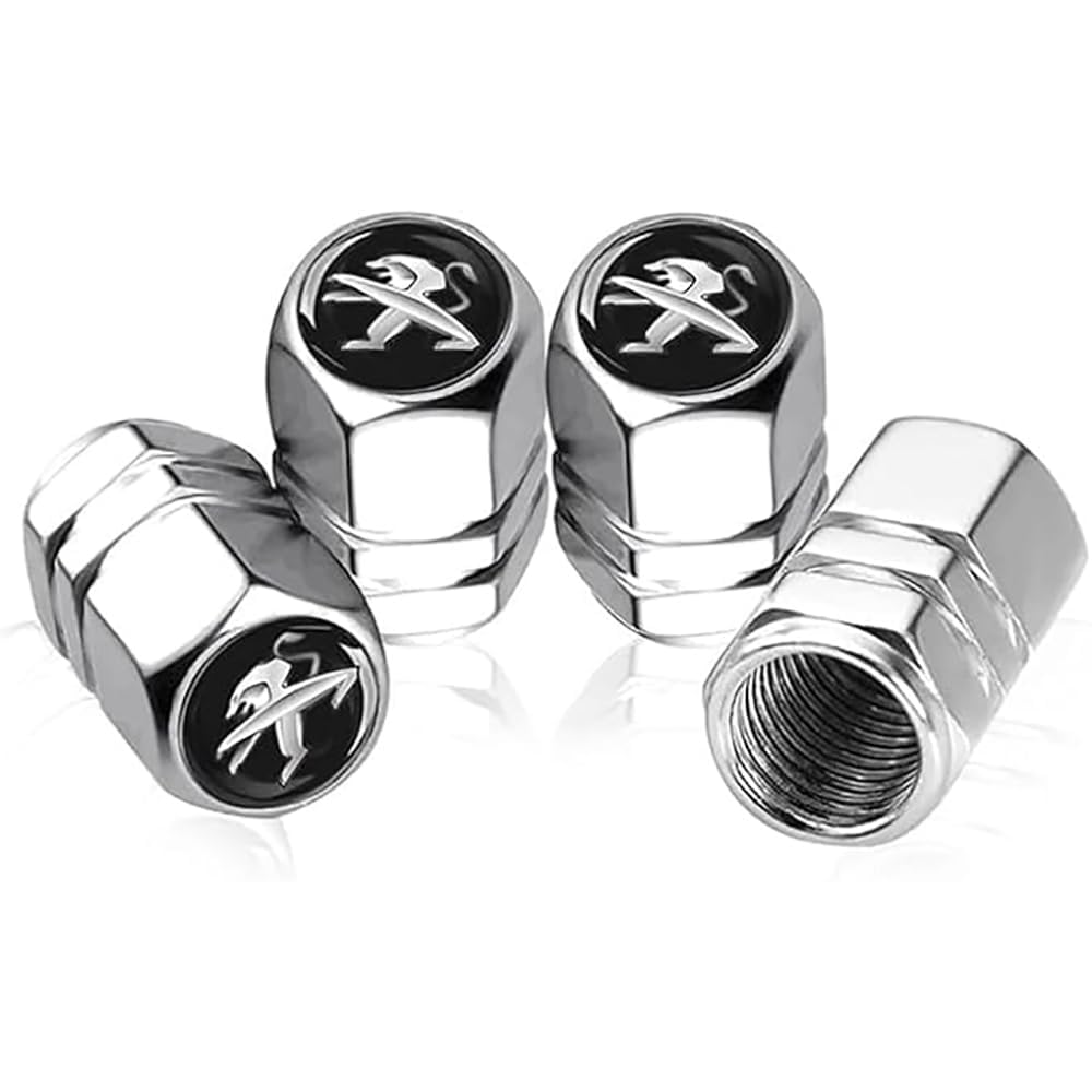 Ventilkappen für Peugeot, Staubkappen für Autoreifen, korrosionsbeständige Reifenluftkappen, Autozubehör Ventilkappen für Peugeot, Staubkappen für Autoreifen, korrosionsbeständige Reifenluftkappen, Autozubehör von TCMYQS