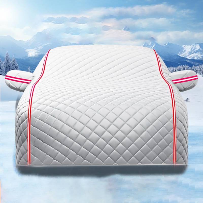 Winter Vollgarage Auto Abdeckplane, für Peugeot 206 Sedan 2007-2012 Staubdicht Wasserdicht Autohülle Autoplane, Autoplane UV beständig, Autoabdeckung Outdoor von TCMYQS