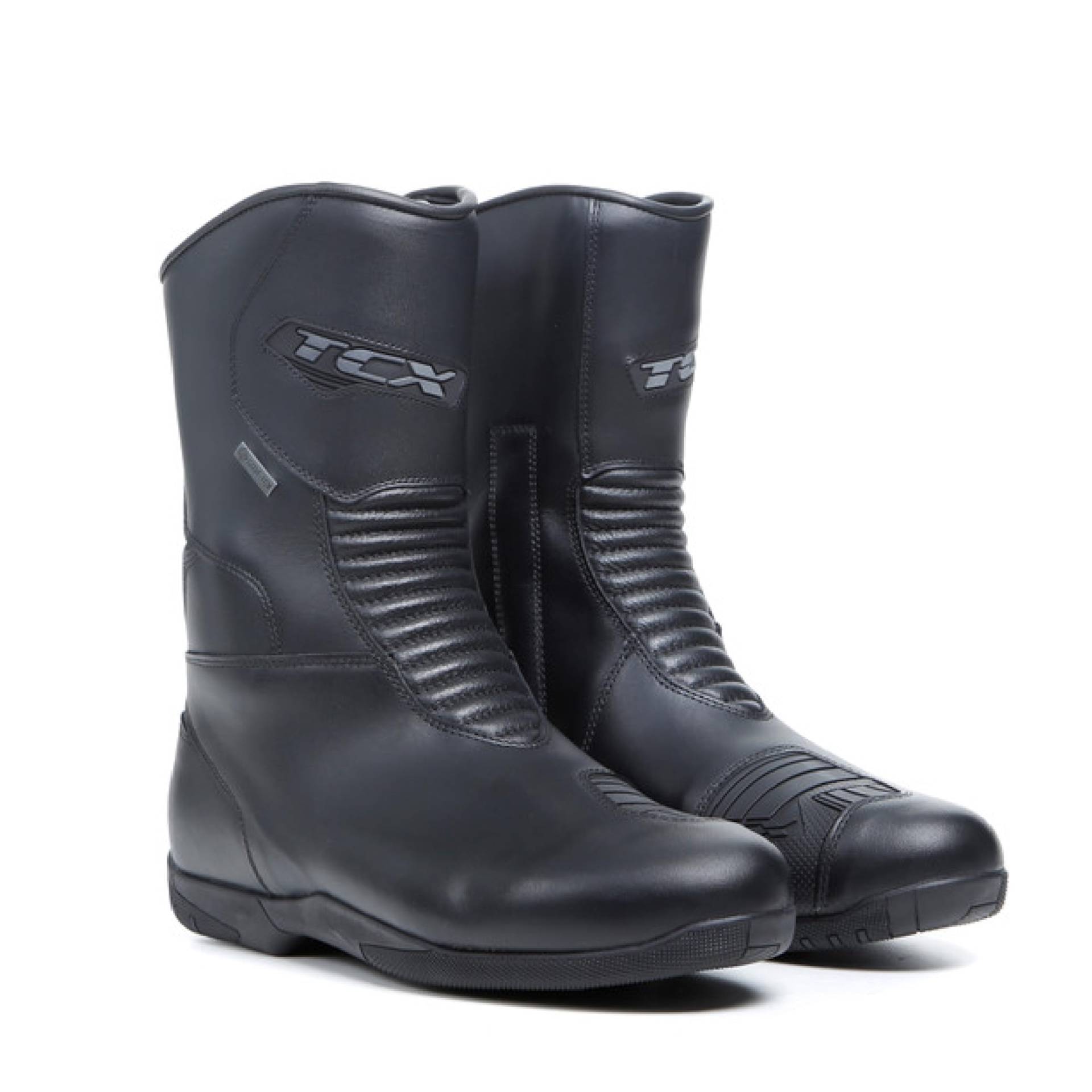 TCX - X-Five4 Gore-Tex, Herren-Motorradstiefel, Tourenstiefel mit Gore-Tex Performance Comfort Footwear Technologie, Obermaterial Leder, Seitlicher Reißverschluss und Elastische Einfassung, Schwarz TCX - X-Five4 Gore-Tex, Herren-Motorradstiefel, Tourenstiefel mit Gore-Tex Performance Comfort Footwear Technologie, Obermaterial Leder, Seitlicher Reißverschluss und Elastische Einfassung, Schwarz von TCX