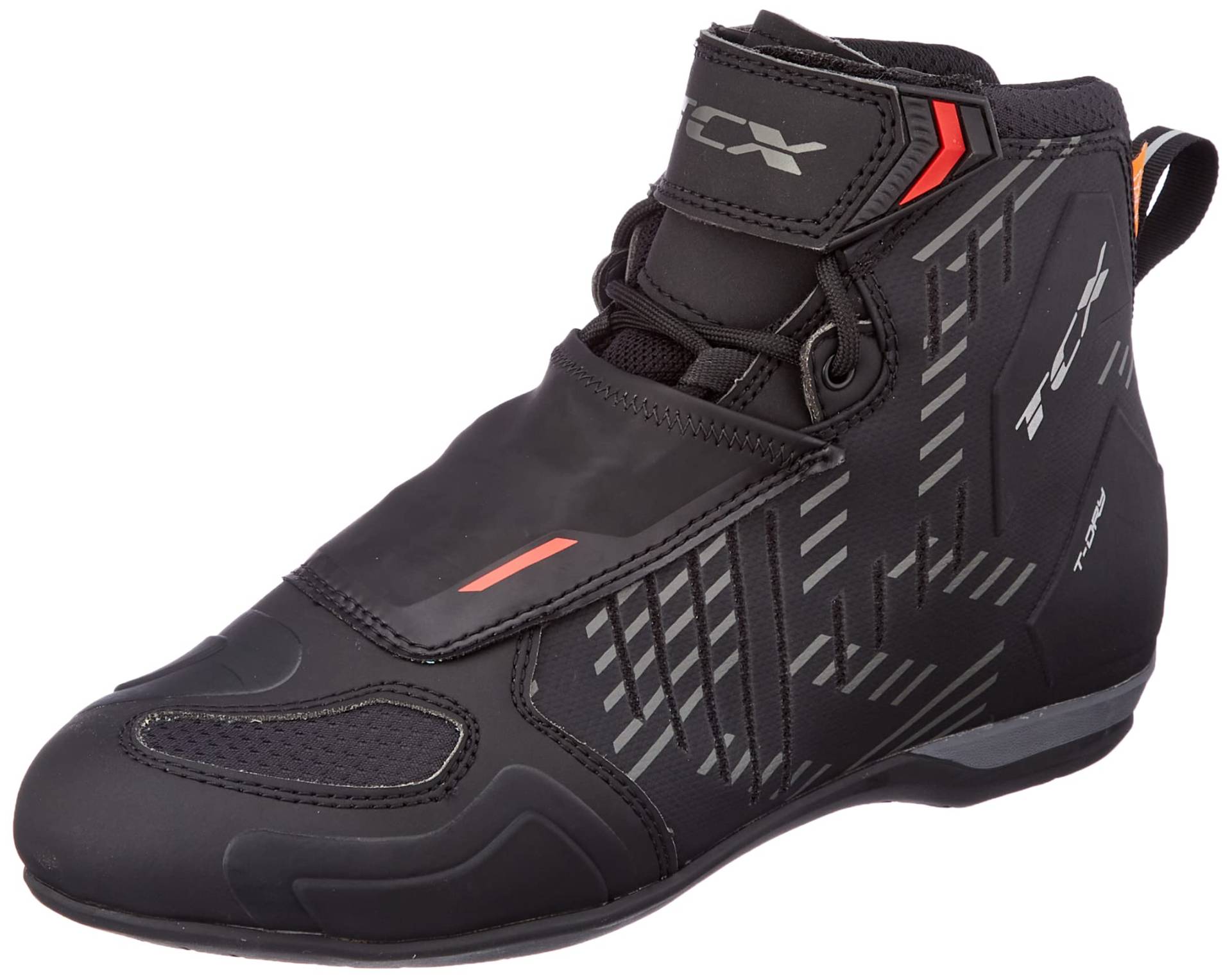 TCX - R04D Waterproof, Herren-Motorradschuhe, Wasserdicht Zertifiziert mit T-DRY-Membran, Schnürsenkel und Klettverschluss, Obermaterial aus Mesh mit Hot-Melt-Beschichtung, Schwarz TCX - R04D Waterproof, Herren-Motorradschuhe, Wasserdicht Zertifiziert mit T-DRY-Membran, Schnürsenkel und Klettverschluss, Obermaterial aus Mesh mit Hot-Melt-Beschichtung, Schwarz von TCX