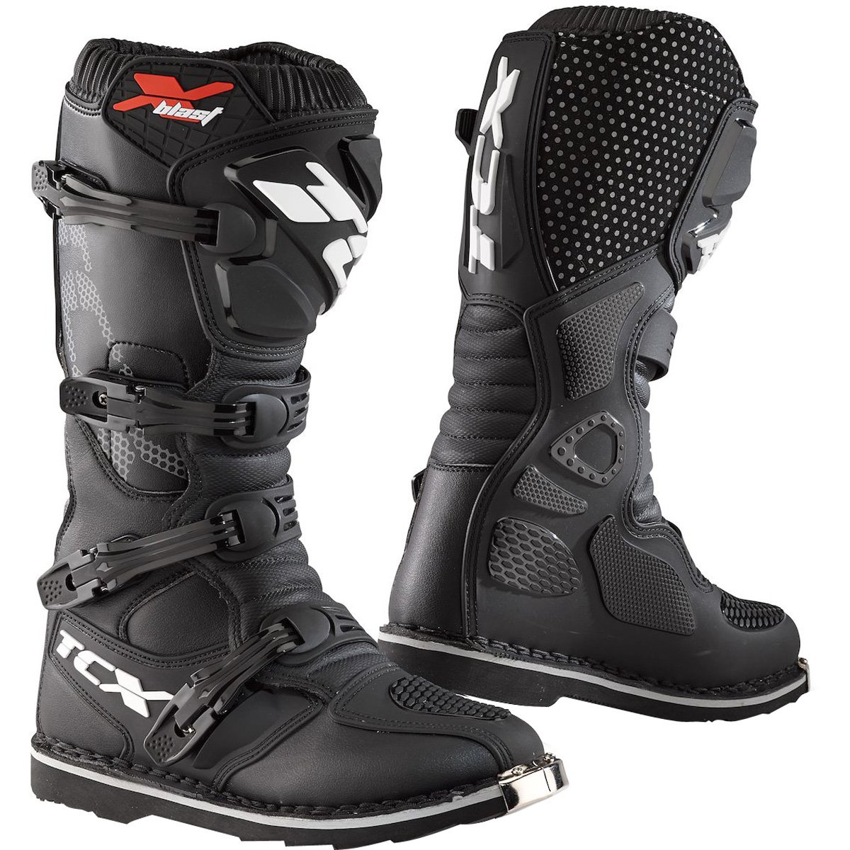 TCX - X-Blast, Herren-Motocross-Stiefel, Enduro-Stiefel, Off-Road-Stiefel mit Mikrofaser-Obermaterial und Goodyear-Laufsohle, Schwarz TCX - X-Blast, Herren-Motocross-Stiefel, Enduro-Stiefel, Off-Road-Stiefel mit Mikrofaser-Obermaterial und Goodyear-Laufsohle, Schwarz von TCX