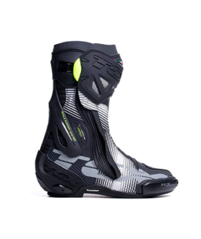 TCX - RT-RACE PRO AIR, Motorrad-Rennstiefel, Mann, Schwarz/Weiß/Grau, 41 von TCX