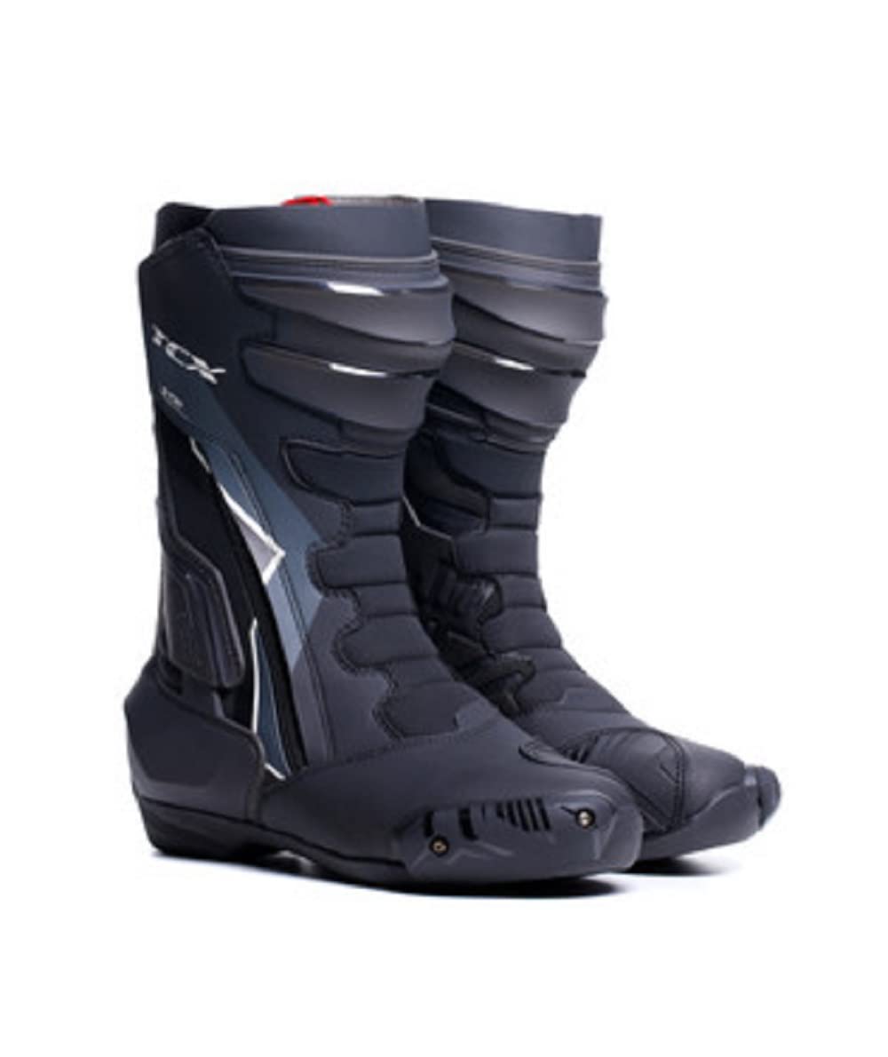 TCX - S-TR1, Damen-Motorradstiefel, Sportstiefel, Obermaterial aus Mikrofaser, Seitlicher Elastischer Reißverschluss und Klettverschluss, Schwarz/Weiß Pearl TCX - S-TR1, Damen-Motorradstiefel, Sportstiefel, Obermaterial aus Mikrofaser, Seitlicher Elastischer Reißverschluss und Klettverschluss, Schwarz/Weiß Pearl von TCX