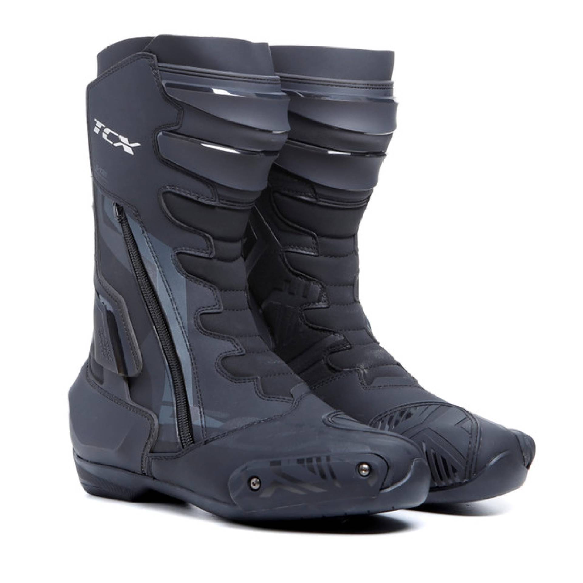 TCX - S-TR1, Herren-Motorradstiefel, sportlich, zertifiziert, Obermaterial aus Mikrofaser, Elastischer Seitenreißverschluss und Klettverschluss, Schwarz TCX - S-TR1, Herren-Motorradstiefel, sportlich, zertifiziert, Obermaterial aus Mikrofaser, Elastischer Seitenreißverschluss und Klettverschluss, Schwarz von TCX