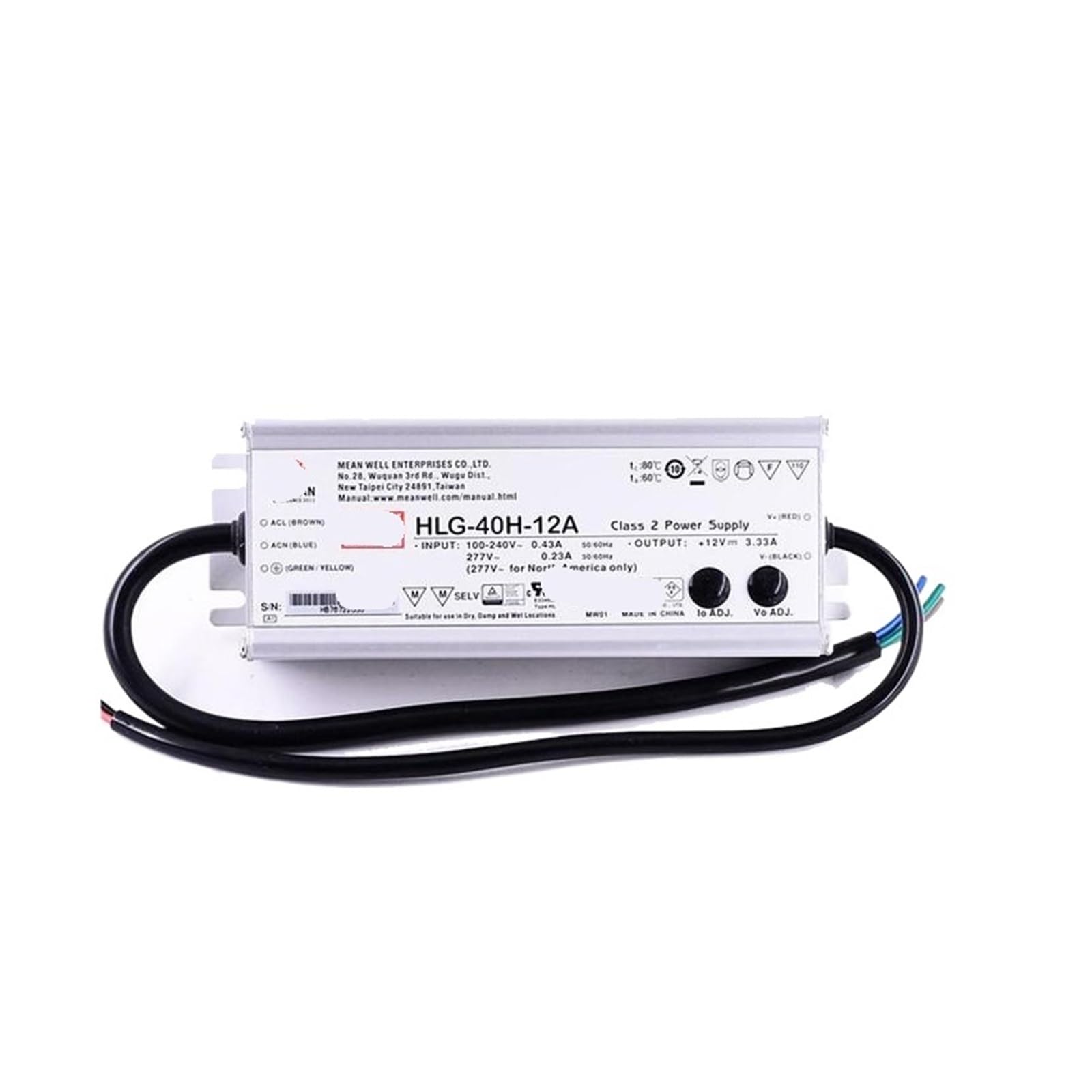 HLG-40H-12A 40W Constant Voltage Constant Current LED Driver HLG-40H-12A 40W Constant Voltage Constant Current LED Driver von TCYNNQVD