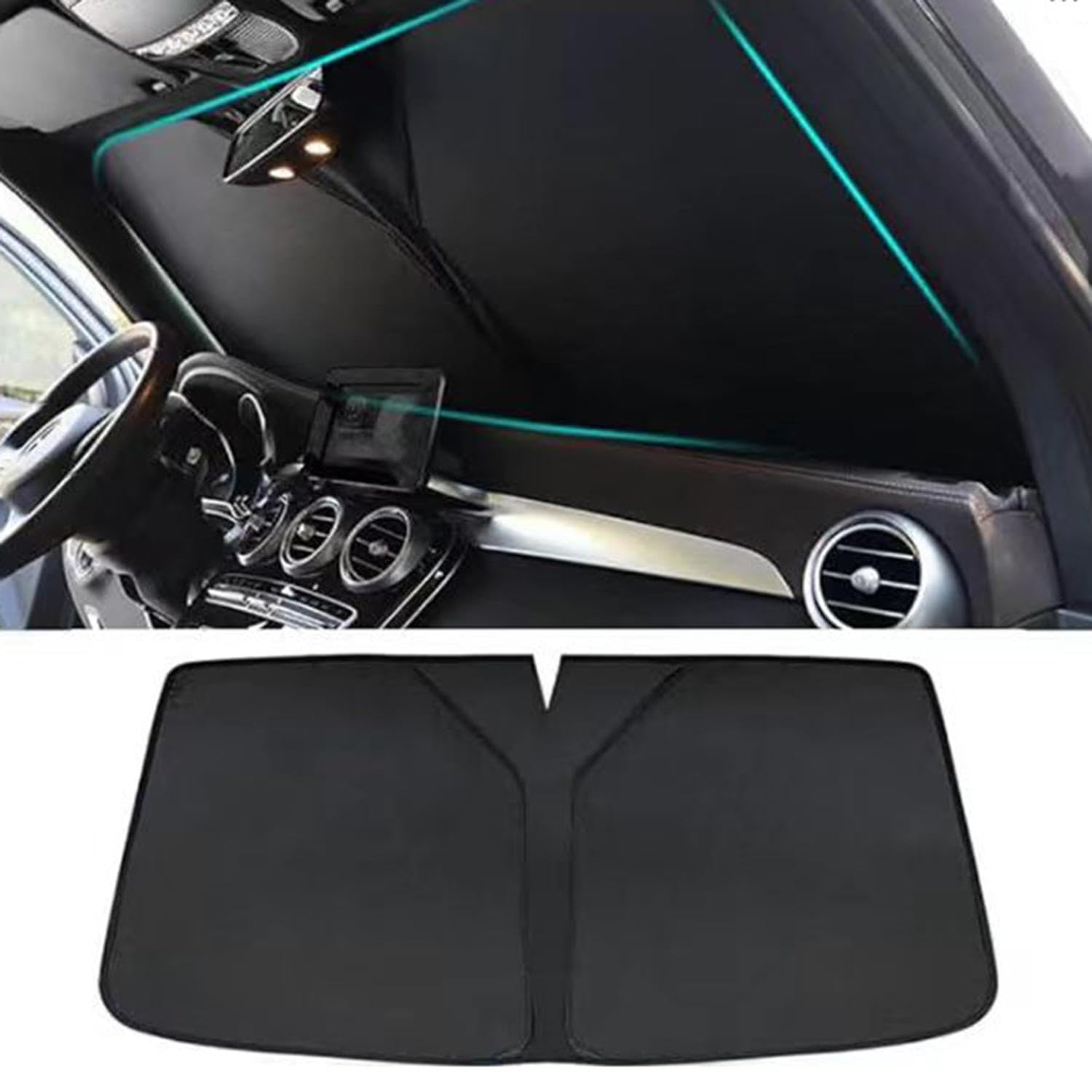 Passend für Hyundai Tucson NX4 2021–2023, Windschutzscheiben-Sonnenschutz, zusammenklappbarer Frontscheiben-Schatten, einfach zu bedienen Passend für Hyundai Tucson NX4 2021–2023, Windschutzscheiben-Sonnenschutz, zusammenklappbarer Frontscheiben-Schatten, einfach zu bedienen von TDOQLYGR