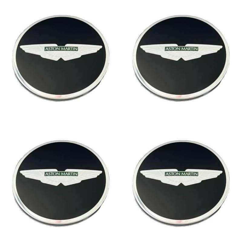 4 Stück Auto Nabendeckel für Aston Martin Valkyrie 65MM Nabenkappen Wasserdicht Radnabendeckel Radnaben-Mittelabdeckungen Radnabenkappen von TDQTVH