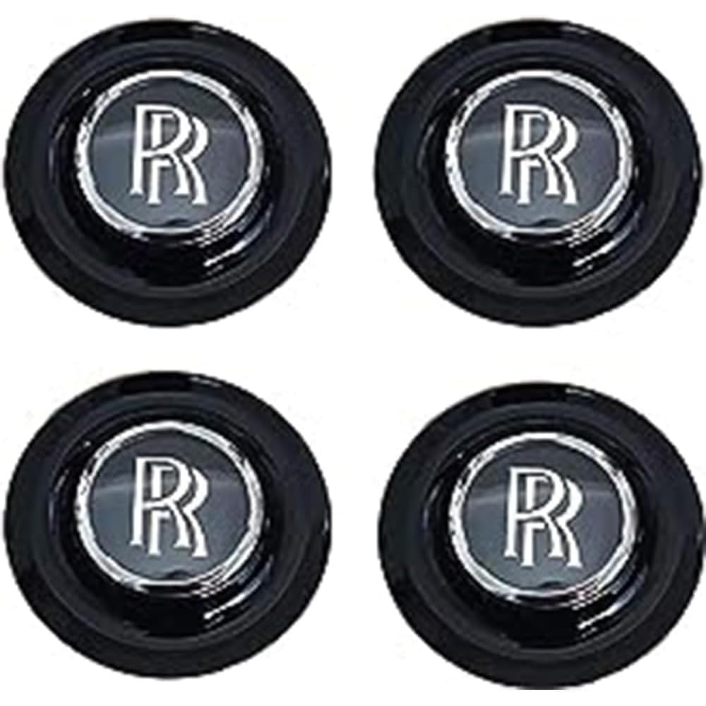4 Stück Auto Nabendeckel für Rolls Royce Phantom Ghost Wraith Dawn 60MM Nabenkappen Wasserdicht Radnabendeckel Radnaben-Mittelabdeckungen Radnabenkappen 4 Stück Auto Nabendeckel für Rolls Royce Phantom Ghost Wraith Dawn 60MM Nabenkappen Wasserdicht Radnabendeckel Radnaben-Mittelabdeckungen Radnabenkappen von TDQTVH