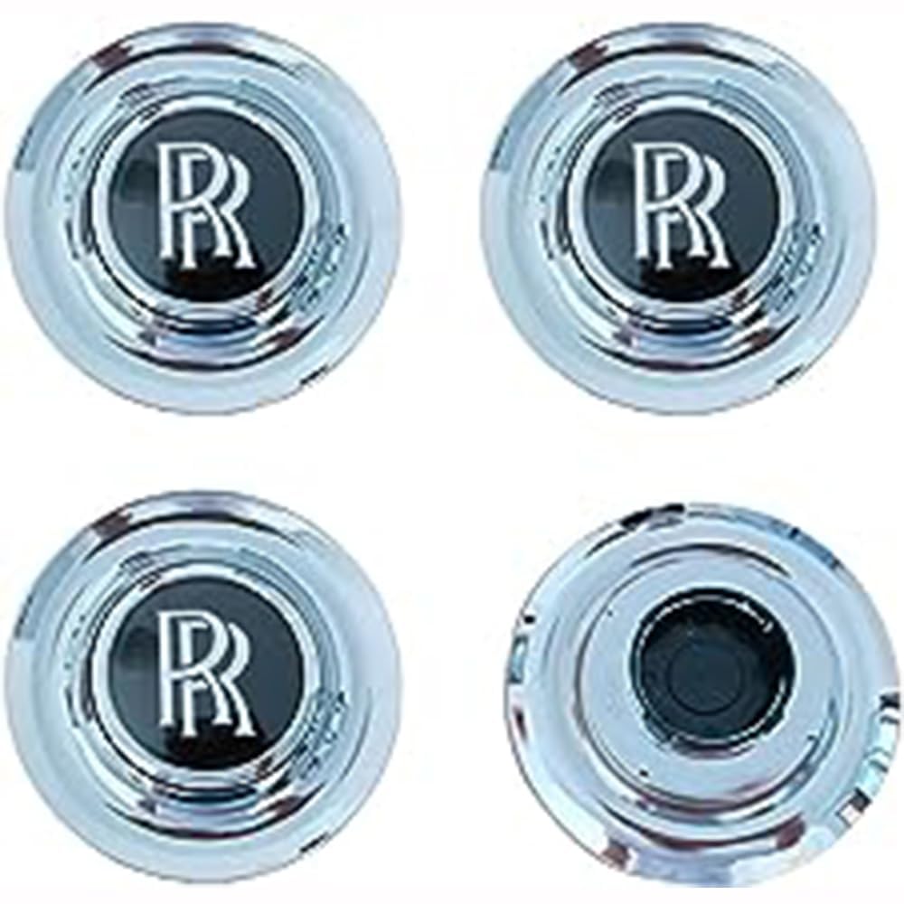 4 Stück Auto Nabendeckel für Rolls Royce Phantom Ghost Wraith Dawn 60MM Nabenkappen Wasserdicht Radnabendeckel Radnaben-Mittelabdeckungen Radnabenkappen 4 Stück Auto Nabendeckel für Rolls Royce Phantom Ghost Wraith Dawn 60MM Nabenkappen Wasserdicht Radnabendeckel Radnaben-Mittelabdeckungen Radnabenkappen von TDQTVH