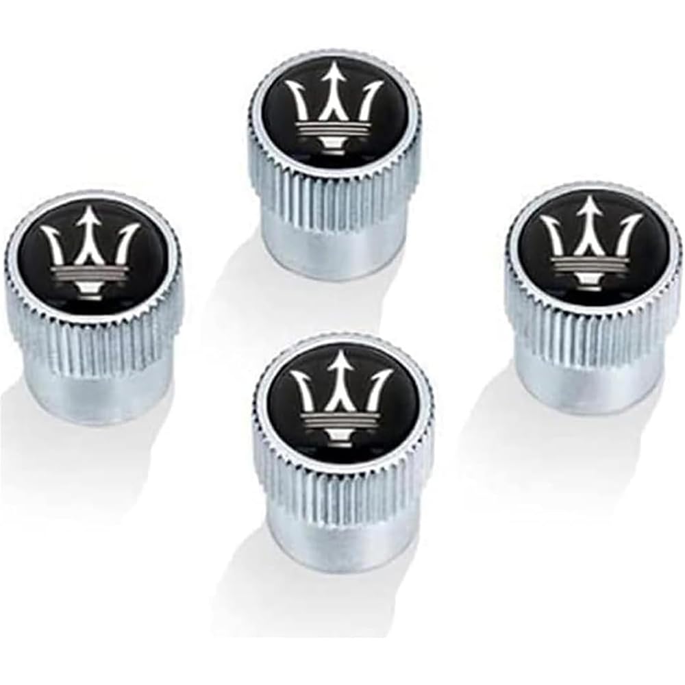 4 Stück Auto Reifenventilkappen für Maserati Ghibli Quattroporte Levante Ventildeckel Reifen Ventilkappen Ventilschaftkappen Staubschutz Ventilabdeckung,Silver 4 Stück Auto Reifenventilkappen für Maserati Ghibli Quattroporte Levante Ventildeckel Reifen Ventilkappen Ventilschaftkappen Staubschutz Ventilabdeckung,Silver von TDQTVH