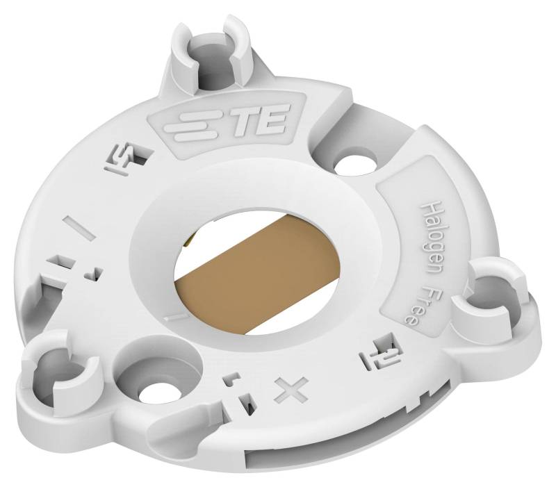 COB-LED-Halterung, 13,5 x 13,5 mm, 3 A, 60 VDC, COB-LED-Halterungen, LED-Zubehör, 4-2213678-5 von TE