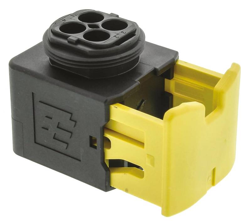 TE Connectivity HDSCS Automotive, Kfz-Steckverbinder, Buchse, 4-polig, Schwarz / 2-reihig von TE Connectivity