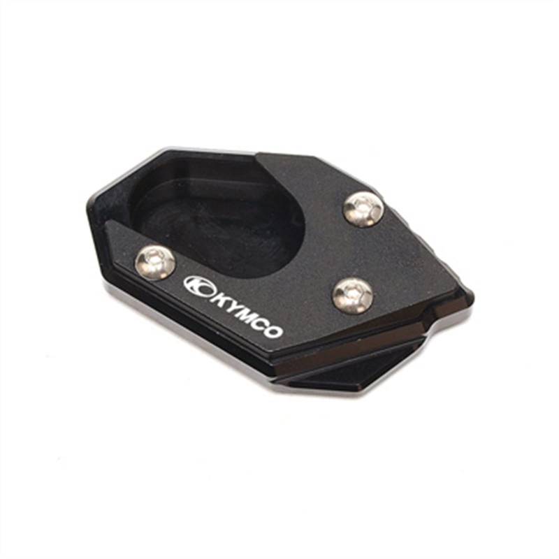 TEAUSA Motorradzubehör Ständer Verlängerungsplatte passend for KYMCO Downtown 200i 300i 350i 300 Xciting 250 400 Seitenständer Vergrößern Pad (Size : Black) von TEAUSA