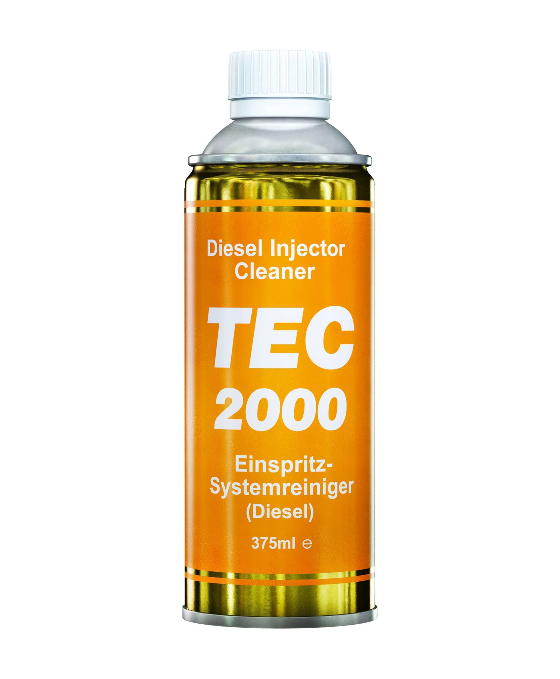 TEC 2000 Motorreiniger - Diesel Injektor Einspritzdüsen Reiniger 375ml - Kraftstoffadditiv zur Systemreinigung von Injektoren - Motorspülung Motorpflege Diesel Zusatz - Systemreiniger von TEC 2000