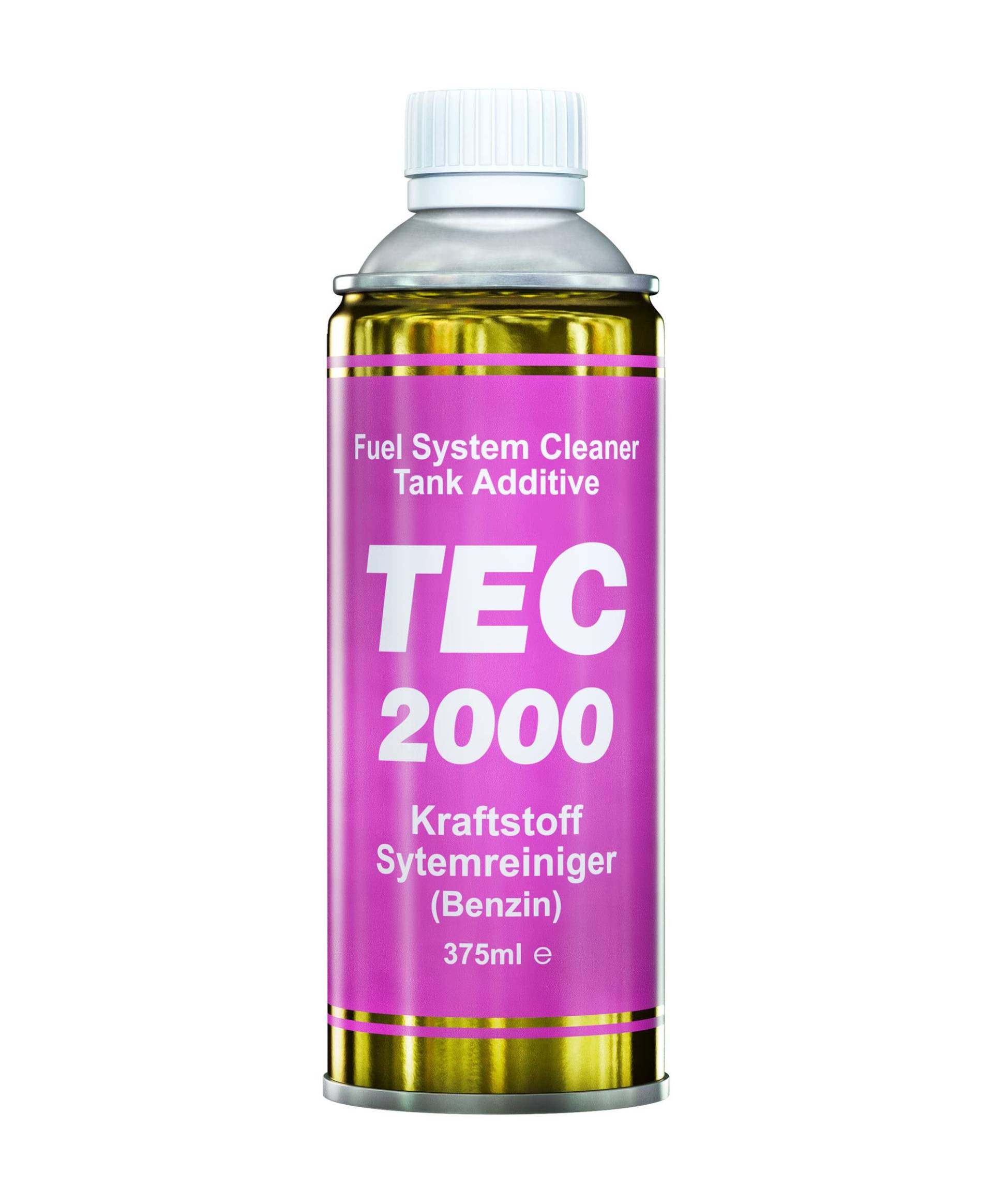 TEC 2000 Motorreiniger - Fuel System Cleaner Tank Additiv 375ml - Kraftstoff Systemreiniger Benzinzusatz - Reinigung der Injektoren Einspritzudüsen - Benzinreiniger von TEC 2000