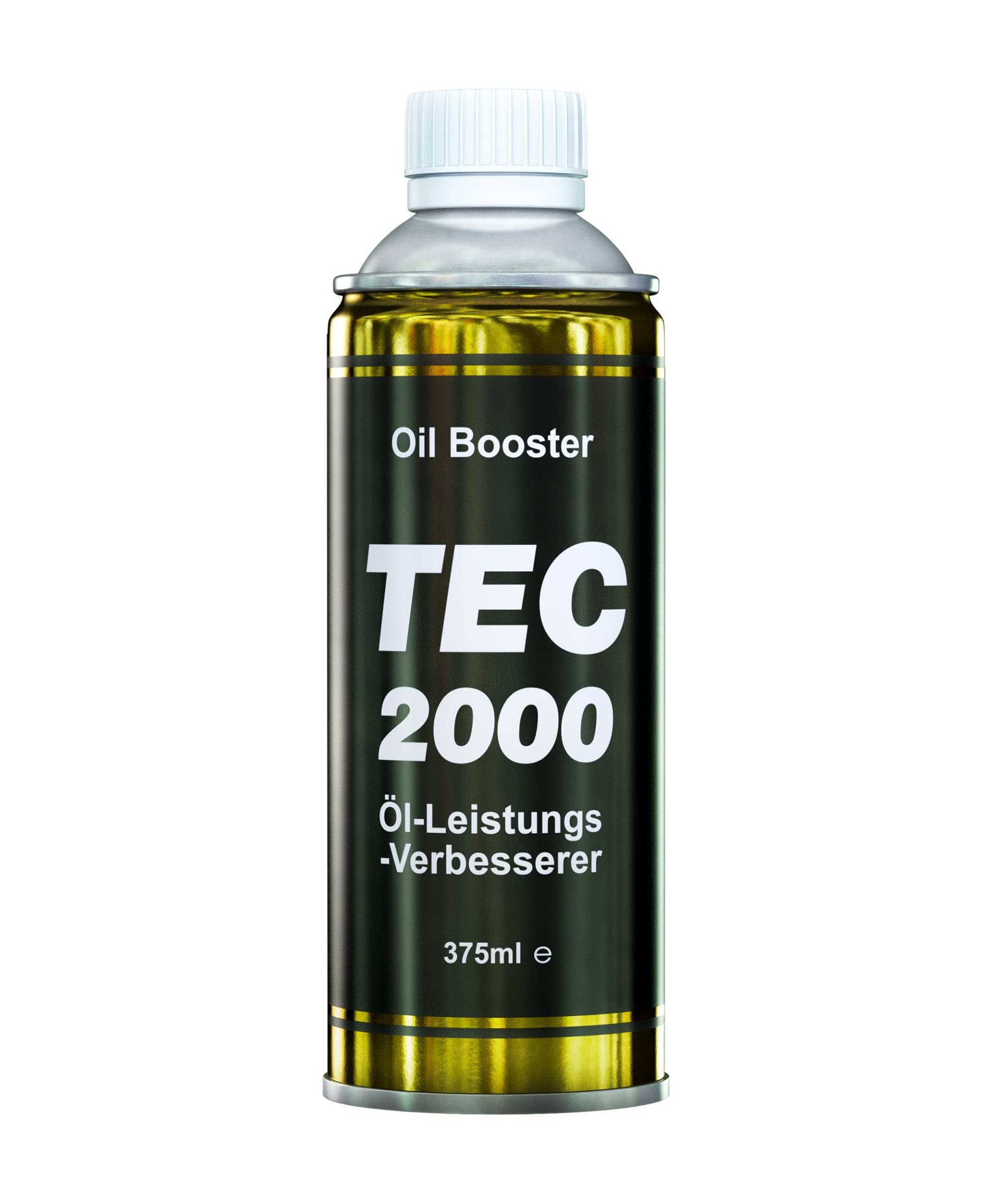 TEC 2000 Oil Booster Motoröl Benziner & Diesel Additiv 375ml - Ölzusatz Motor Oil Additive Dieselzusatz - Motorreiniger - Weniger Ölverbrauch Longlife Motorschutz Geringeren Kraftstoffverbrauch von TEC 2000