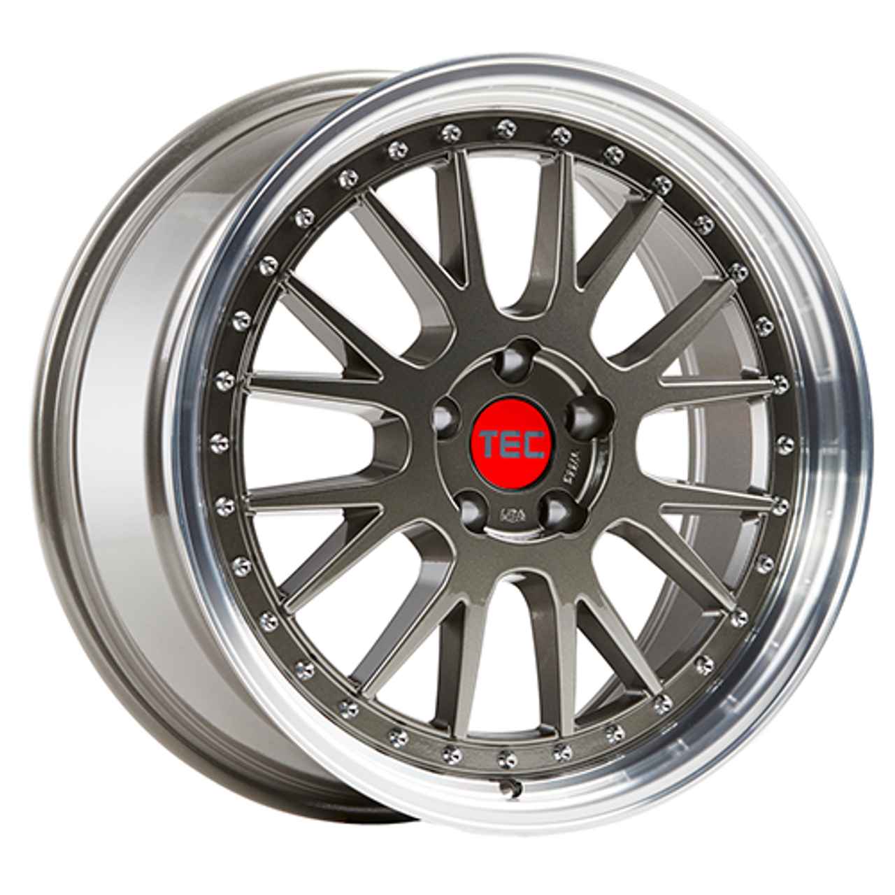 TEC-SPEEDWHEELS GT EVO titan glanz hornpoliert 8.0Jx18 5x114.3 ET45 von TEC-SPEEDWHEELS