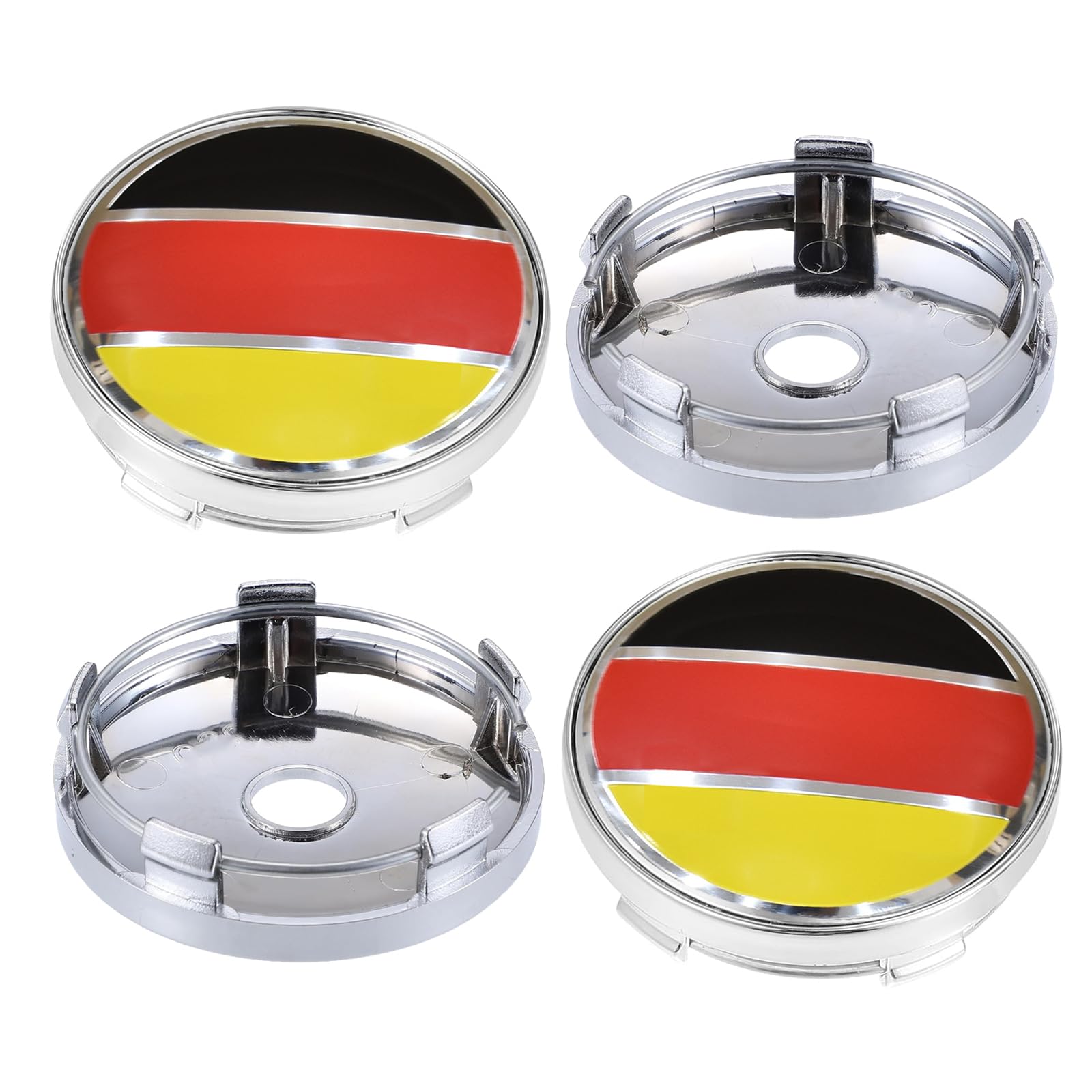TECART 4 Stück Nabenabdeckung Nabendeckel 60mm 2.36in USA DE UK Flagge Fahne Kappen Radkappen Radnabendeckel Chrom PVC für BMW VW Audi Volvo Toyota Mazda Honda Lexus Radnabenabdeckung Auto Zubehör A TECART 4 Stück Nabenabdeckung Nabendeckel 60mm 2.36in USA DE UK Flagge Fahne Kappen Radkappen Radnabendeckel Chrom PVC für BMW VW Audi Volvo Toyota Mazda Honda Lexus Radnabenabdeckung Auto Zubehör A von TECART