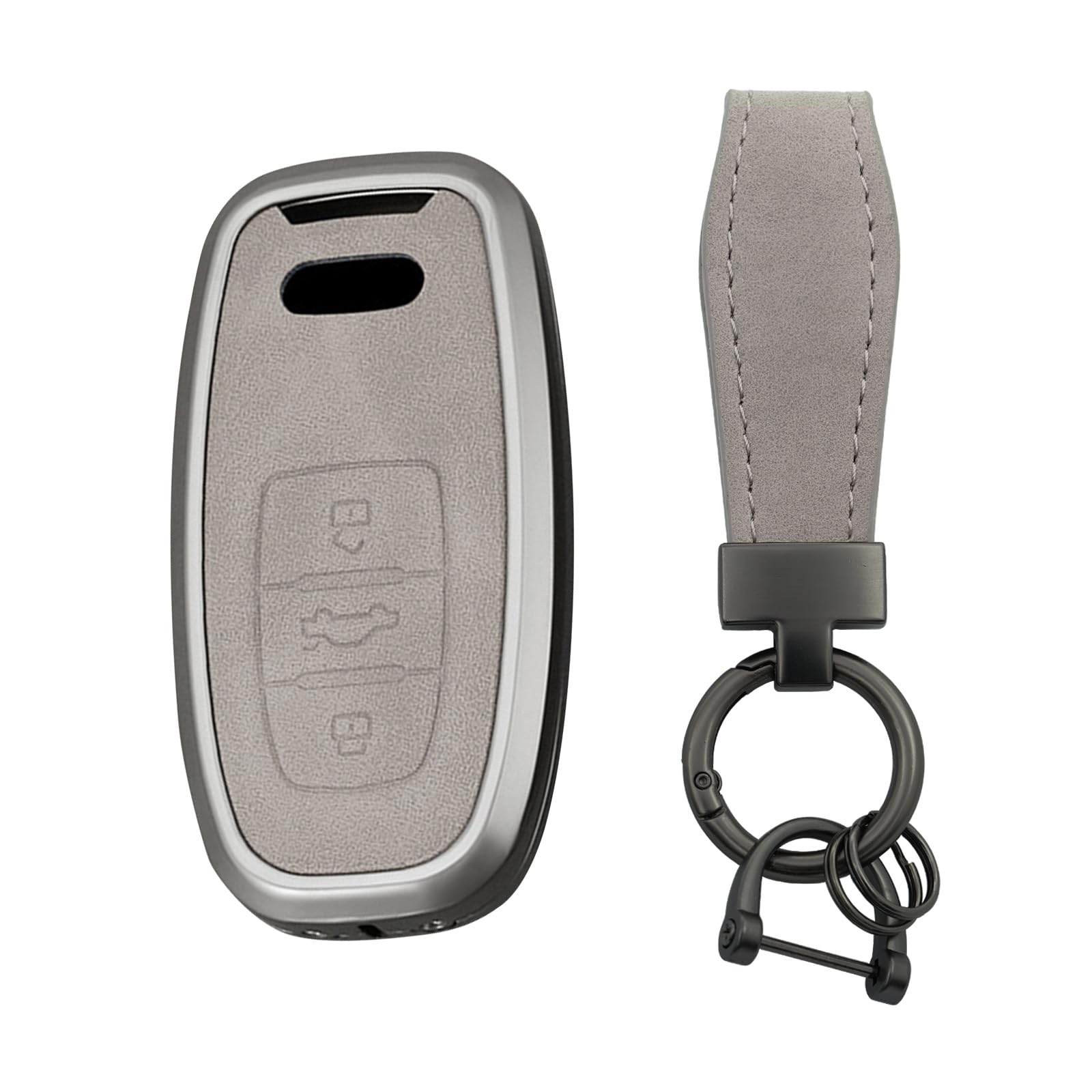 TECART Autoschlüssel Hülle Schlüsselgehäuse Passt für Audi A4 A5 A6 A7 Q5 Q7 Q8 RS SQ7 S7 S8 RS5 Schlüsselhülle Cover Case Keyless Autos Schlüsselbox Schutzhülle Schlüsselanhänger 3 Tasten Grau B TECART Autoschlüssel Hülle Schlüsselgehäuse Passt für Audi A4 A5 A6 A7 Q5 Q7 Q8 RS SQ7 S7 S8 RS5 Schlüsselhülle Cover Case Keyless Autos Schlüsselbox Schutzhülle Schlüsselanhänger 3 Tasten Grau B von TECART