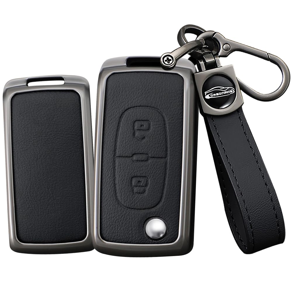 TECART Autoschlüssel etui für Peugeot 206 207 307 308 407 607 807 Klappschlüssel Schutzhülle für Citroen C2 C3 C4 C4L C5 C6 Metall Schlüsselanhänger Abdeckung schlüsselschutz 2 Tasten-Schwarz TECART Autoschlüssel etui für Peugeot 206 207 307 308 407 607 807 Klappschlüssel Schutzhülle für Citroen C2 C3 C4 C4L C5 C6 Metall Schlüsselanhänger Abdeckung schlüsselschutz 2 Tasten-Schwarz von TECART