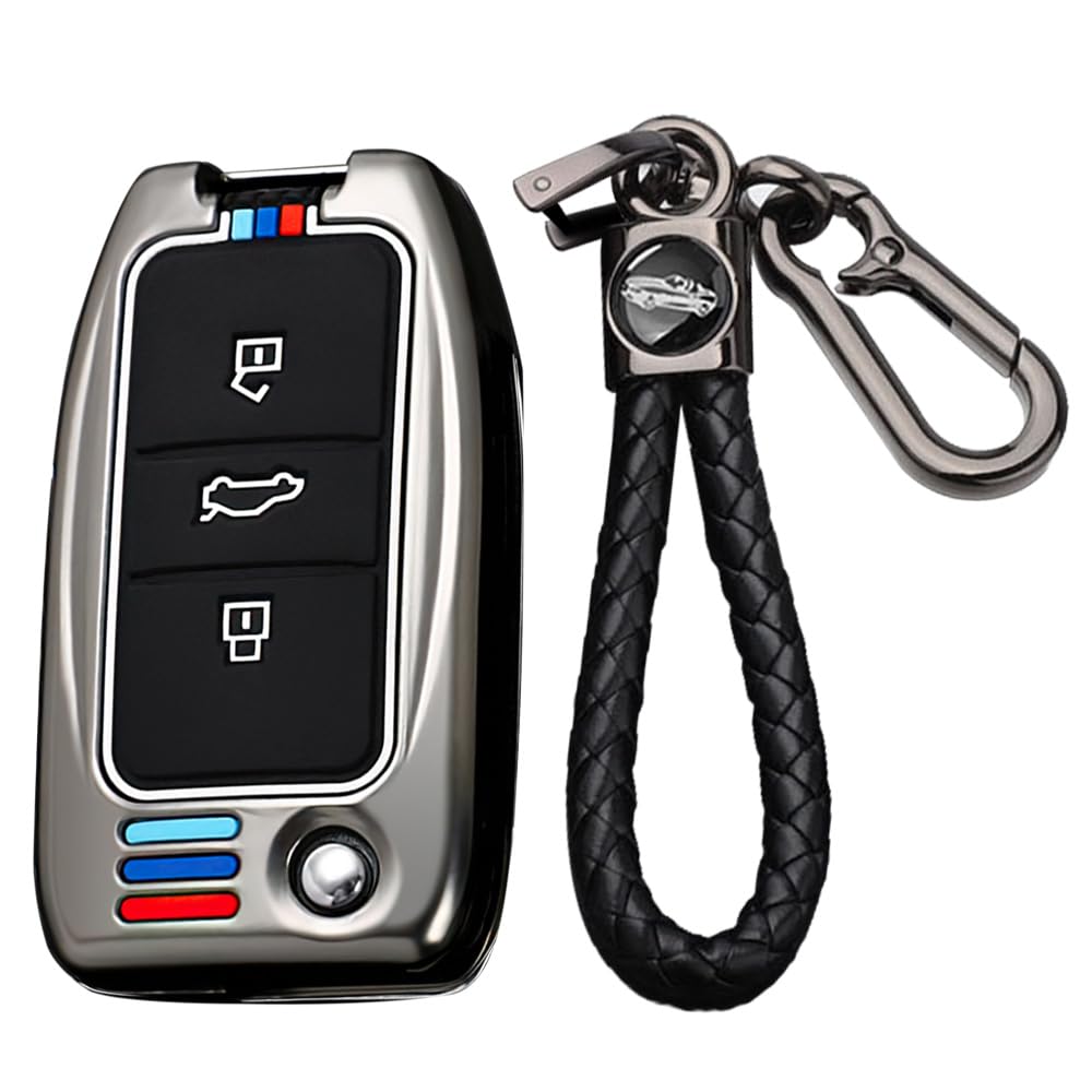 TECART Klappbare Autoschlüsselhülle aus Zinklegierung, Silikon, Schutz für MG MG3 MG5 MG6 MG7 EZS HS EHS X-Power MGR RX5 ZS ZR ZT GT GS 3 Tasten Autoschlüsselhalter Schlüsselanhänger Schlüsselgehäuse TECART Klappbare Autoschlüsselhülle aus Zinklegierung, Silikon, Schutz für MG MG3 MG5 MG6 MG7 EZS HS EHS X-Power MGR RX5 ZS ZR ZT GT GS 3 Tasten Autoschlüsselhalter Schlüsselanhänger Schlüsselgehäuse von TECART