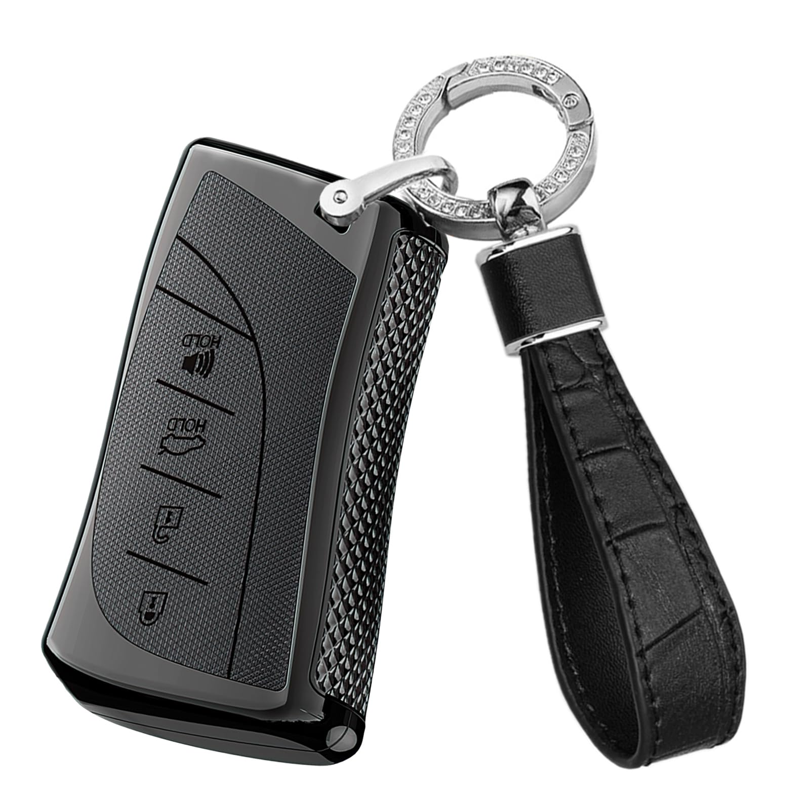 TECART Smart Autoschlüsselhalter PC Schlüsseltasche für Lexus UX200 UX250H US200 US260H ES200 ES350 LC500 LS500 LS500h UX ES GS Schlüsselanhänger Schlüssel Schutz Etui 4 Tasten Schwarz TECART Smart Autoschlüsselhalter PC Schlüsseltasche für Lexus UX200 UX250H US200 US260H ES200 ES350 LC500 LS500 LS500h UX ES GS Schlüsselanhänger Schlüssel Schutz Etui 4 Tasten Schwarz von TECART