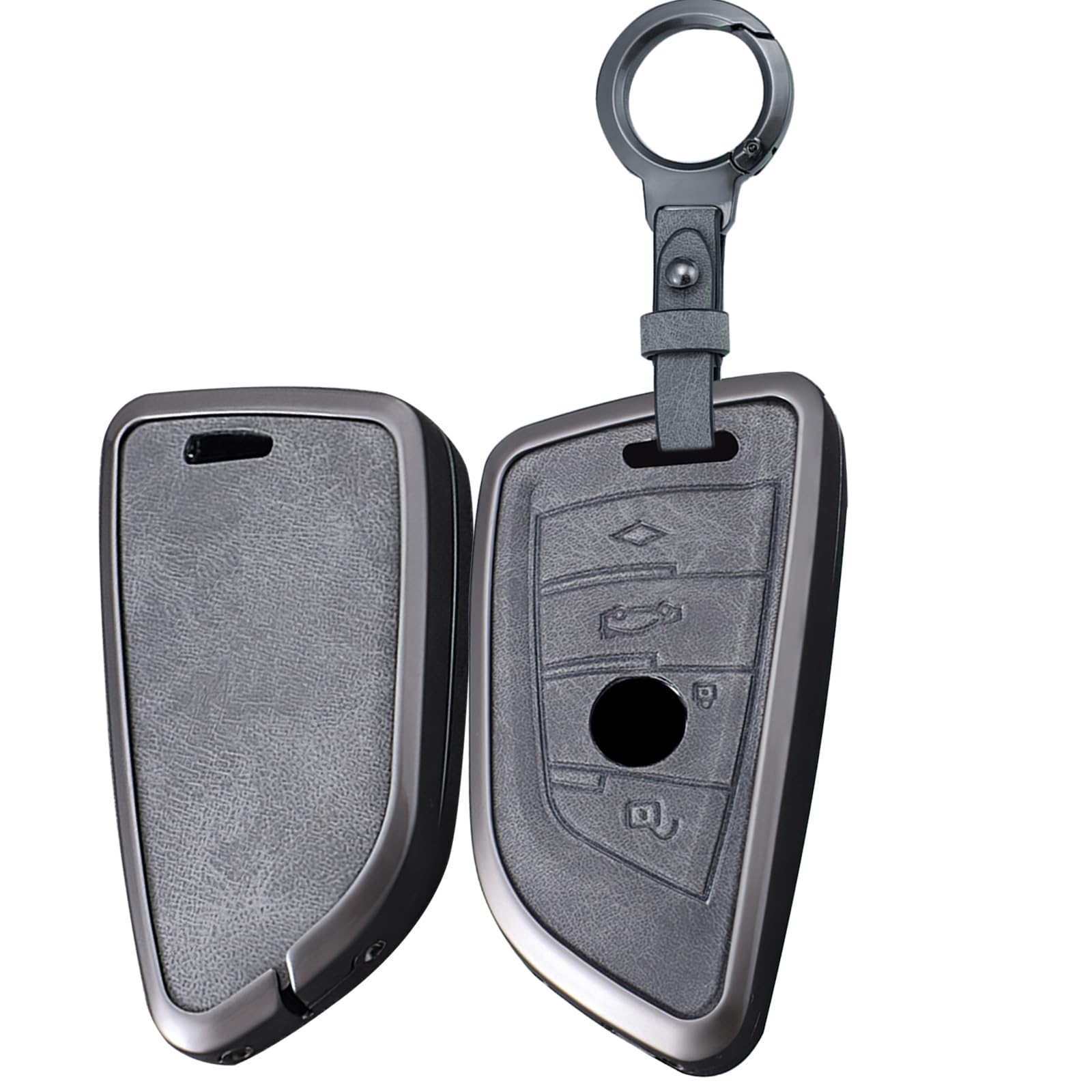 TECART Smart Schlüsselanhänger Hülle für BMW X1 X3 X4 X5 X6 F48 F25 G01 F15 F16 M2 M3 M4 F80 1er 2er 3er 4er 5er F30 F20 F10 Metall Schlüsseltasche Schlüsselgehäuse Schlüsselbox 4 Tasten-C Grau TECART Smart Schlüsselanhänger Hülle für BMW X1 X3 X4 X5 X6 F48 F25 G01 F15 F16 M2 M3 M4 F80 1er 2er 3er 4er 5er F30 F20 F10 Metall Schlüsseltasche Schlüsselgehäuse Schlüsselbox 4 Tasten-C Grau von TECART