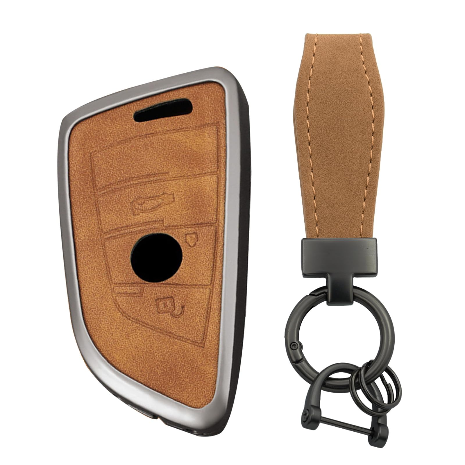 TECART Smart Schlüsselgehäuse Leder Passt für BMW 1er 2er 3er 7er F45 F34 F32 F11 F18 F12 F04 G11 X3 F25 X4 F87 Schutzhülle Schlüsselcover Zubehör Auto Schlüssel Schlüsselanhänger 3 Tasten Braun TECART Smart Schlüsselgehäuse Leder Passt für BMW 1er 2er 3er 7er F45 F34 F32 F11 F18 F12 F04 G11 X3 F25 X4 F87 Schutzhülle Schlüsselcover Zubehör Auto Schlüssel Schlüsselanhänger 3 Tasten Braun von TECART