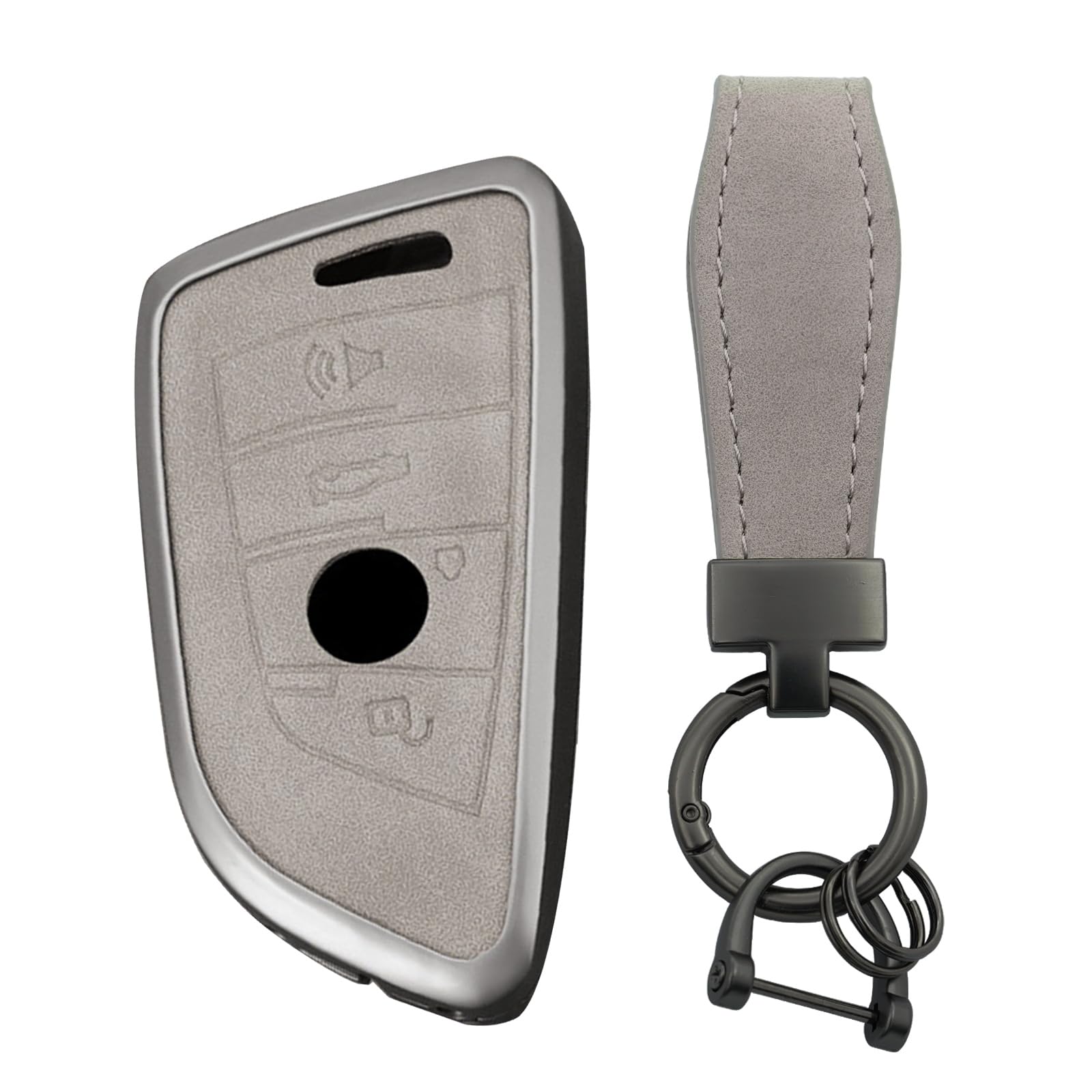 TECART Smart Schlüsselgehäuse Leder Passt für BMW 1er 2er 3er 7er F45 F34 F32 F11 F18 F12 F04 G11 X3 F25 X4 F87 Schutzhülle Schlüsselcover Zubehör Auto Schlüssel Schlüsselanhänger 4 Tasten Grau A TECART Smart Schlüsselgehäuse Leder Passt für BMW 1er 2er 3er 7er F45 F34 F32 F11 F18 F12 F04 G11 X3 F25 X4 F87 Schutzhülle Schlüsselcover Zubehör Auto Schlüssel Schlüsselanhänger 4 Tasten Grau A von TECART