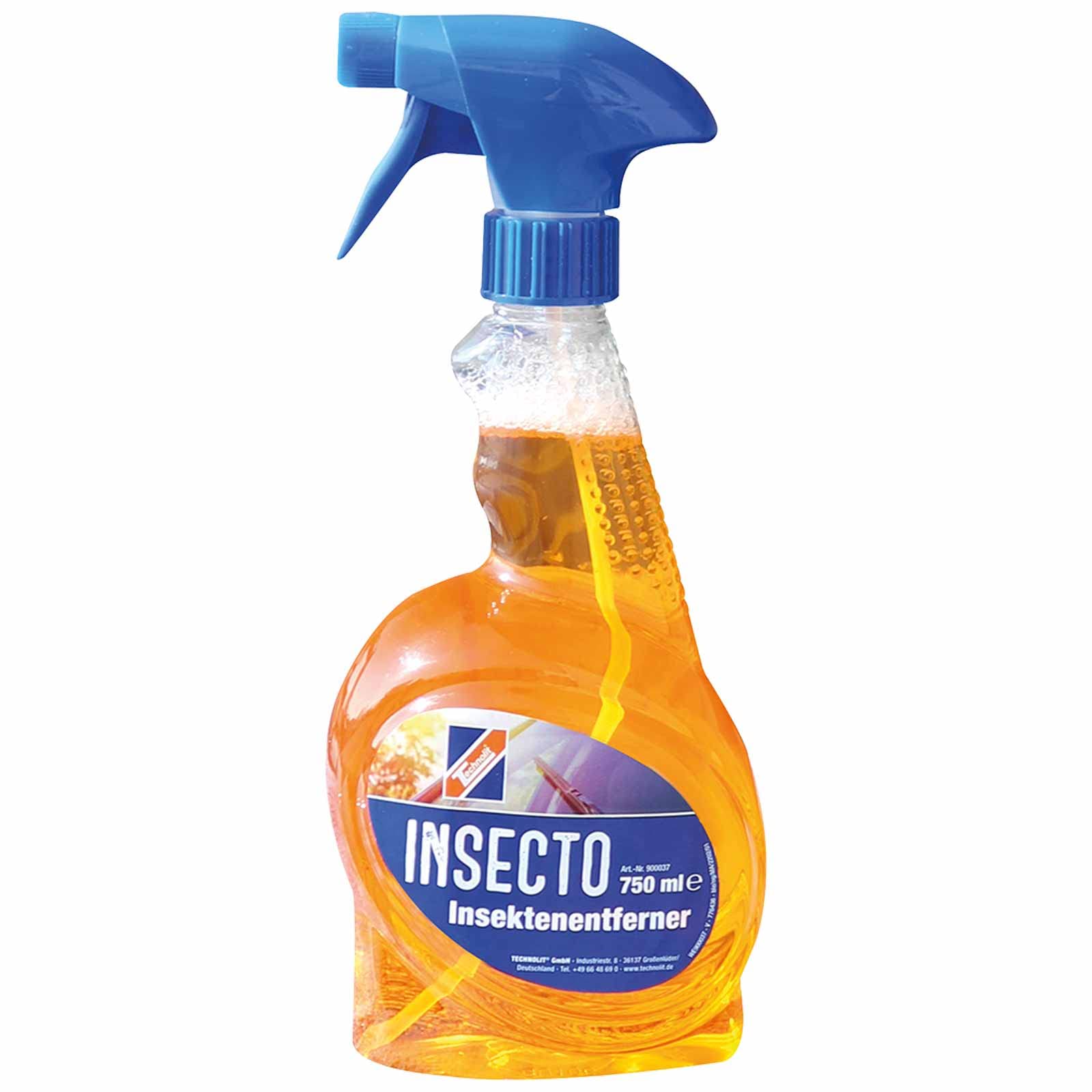 TECHNOLIT Insektenentferner Insecto, Insektenreiniger für Lack, Kunststoff, Glas, Chrom-Oberflächen, Inhalt:0.75 Liter von TECHNOLIT