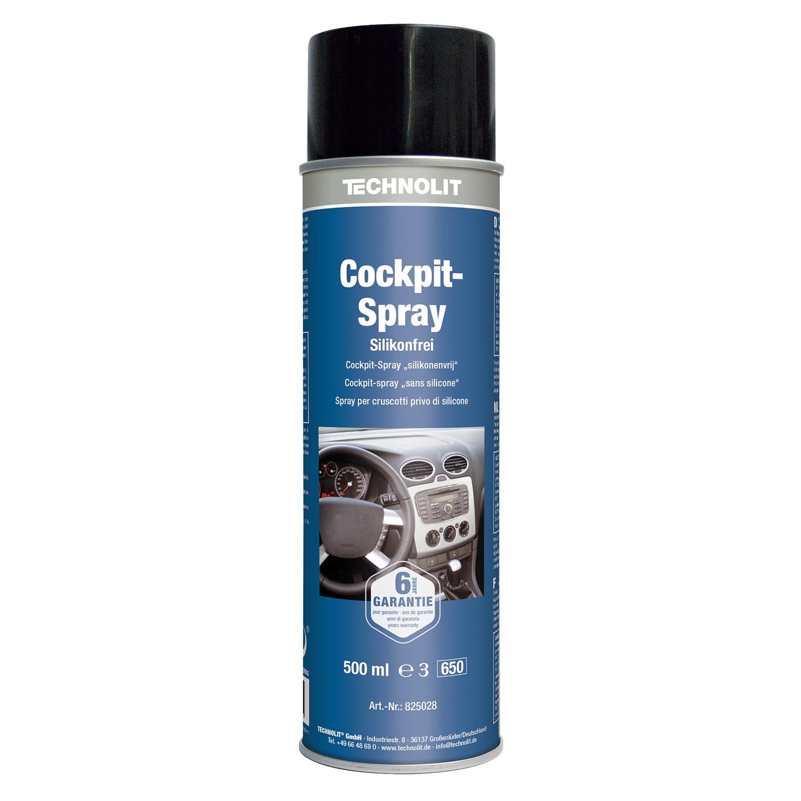 TECHNOLIT Cockpit-Spray silikonfrei 500 ml, Cockpit-Pflege, Cockpit-Reiniger, Kunststoffpflege, antistatisch TECHNOLIT Cockpit-Spray silikonfrei 500 ml, Cockpit-Pflege, Cockpit-Reiniger, Kunststoffpflege, antistatisch von TECHNOLIT