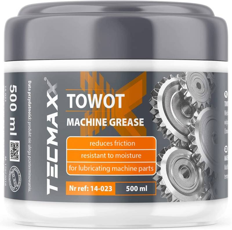 TECMAXX Mehrzweckfett 500 ml - Lagerfett - Effizient Schmierfett - Ein reibungsminderndes Kugellagerfett - Langzeitfett - Kettenfett Fahrrad -Fett - Maschinenfett - Getriebefett Towot von TECMAXX