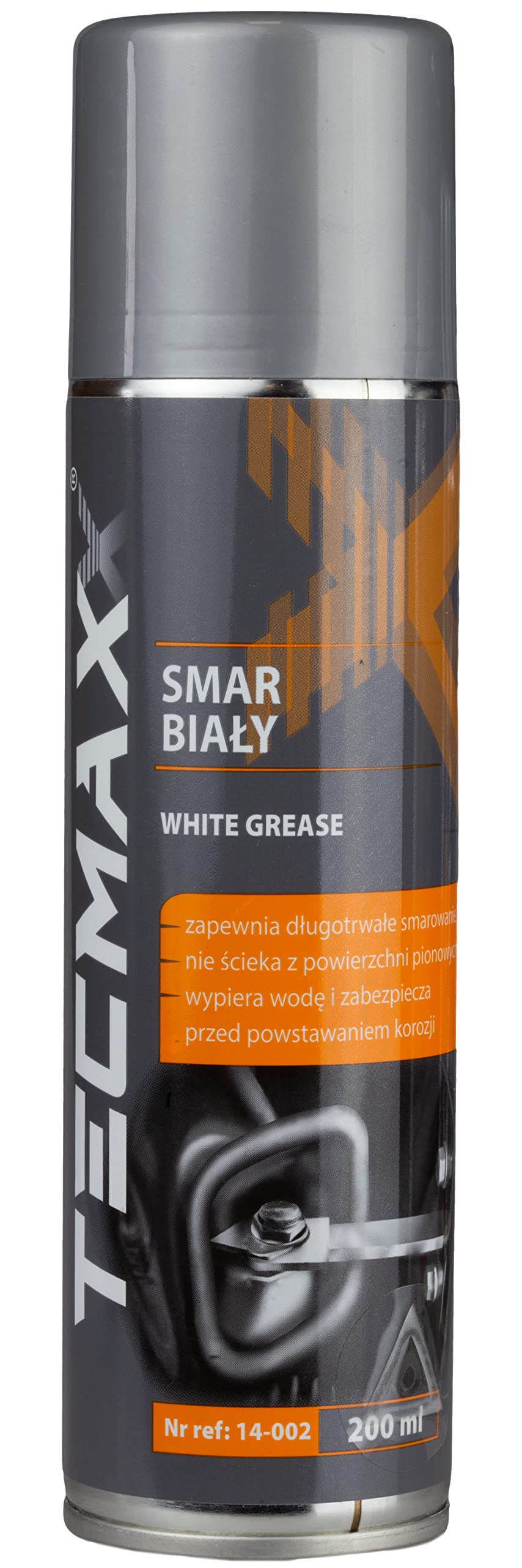 TECMAXX Weiß Schmierfett 200 ml im Spray - Wasserdicht Schmieröl - Lagerfett - Hochleistungsfett mit Hoher Durchschlagskraft - Einfach zu Benutzen von TECMAXX