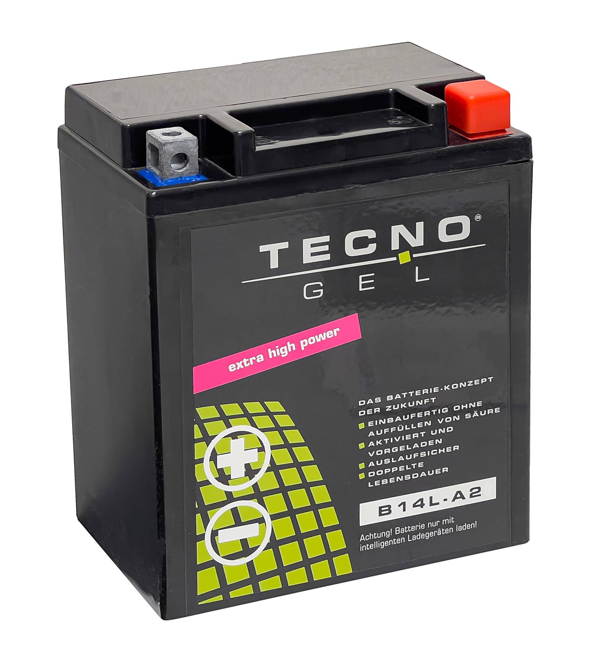 TECNO-GEL QUALITÄTS MOTORRAD BATTERIE für YB14L-A2, 12V Gel-Batterie 14Ah, 134x88x166 mm für April ia Atlantic 500, Scarabeo 500, Tuareg 600 TECNO-GEL QUALITÄTS MOTORRAD BATTERIE für YB14L-A2, 12V Gel-Batterie 14Ah, 134x88x166 mm für April ia Atlantic 500, Scarabeo 500, Tuareg 600 von TECNO-GEL