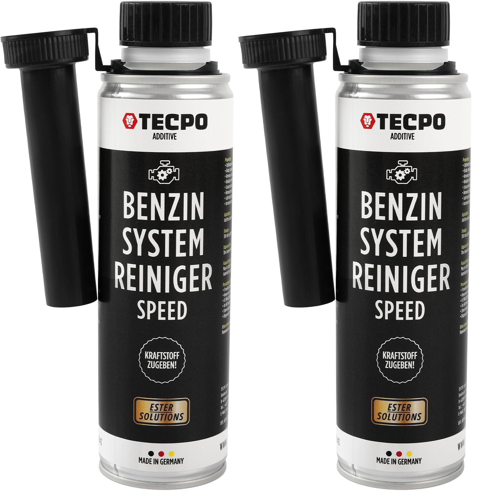 TECPO 2x Benzin-System-Reiniger, 300ml Benzinreiniger Ester Benzin Reiniger Additiv Motor Kraftstoff Motorreiniger Kraftstoffsystemreiniger TECPO 2x Benzin-System-Reiniger, 300ml Benzinreiniger Ester Benzin Reiniger Additiv Motor Kraftstoff Motorreiniger Kraftstoffsystemreiniger von TECPO