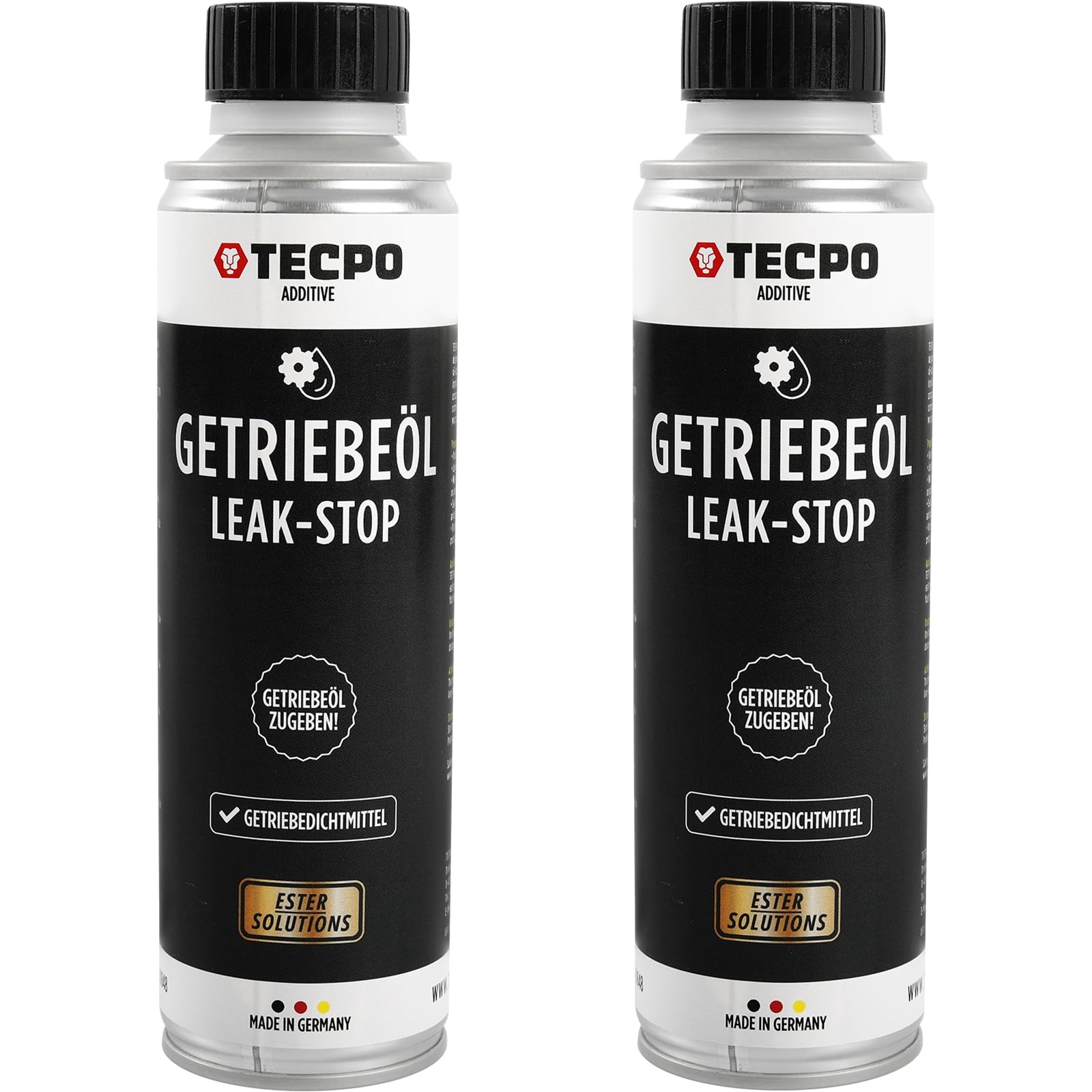 TECPO 2x Dichtungs-Additiv, 300ml Getriebeöl Verlust Stopp - Getriebedichtmittel zum Stoppen von Leckagen und ölgeschmierten Systemen von TECPO