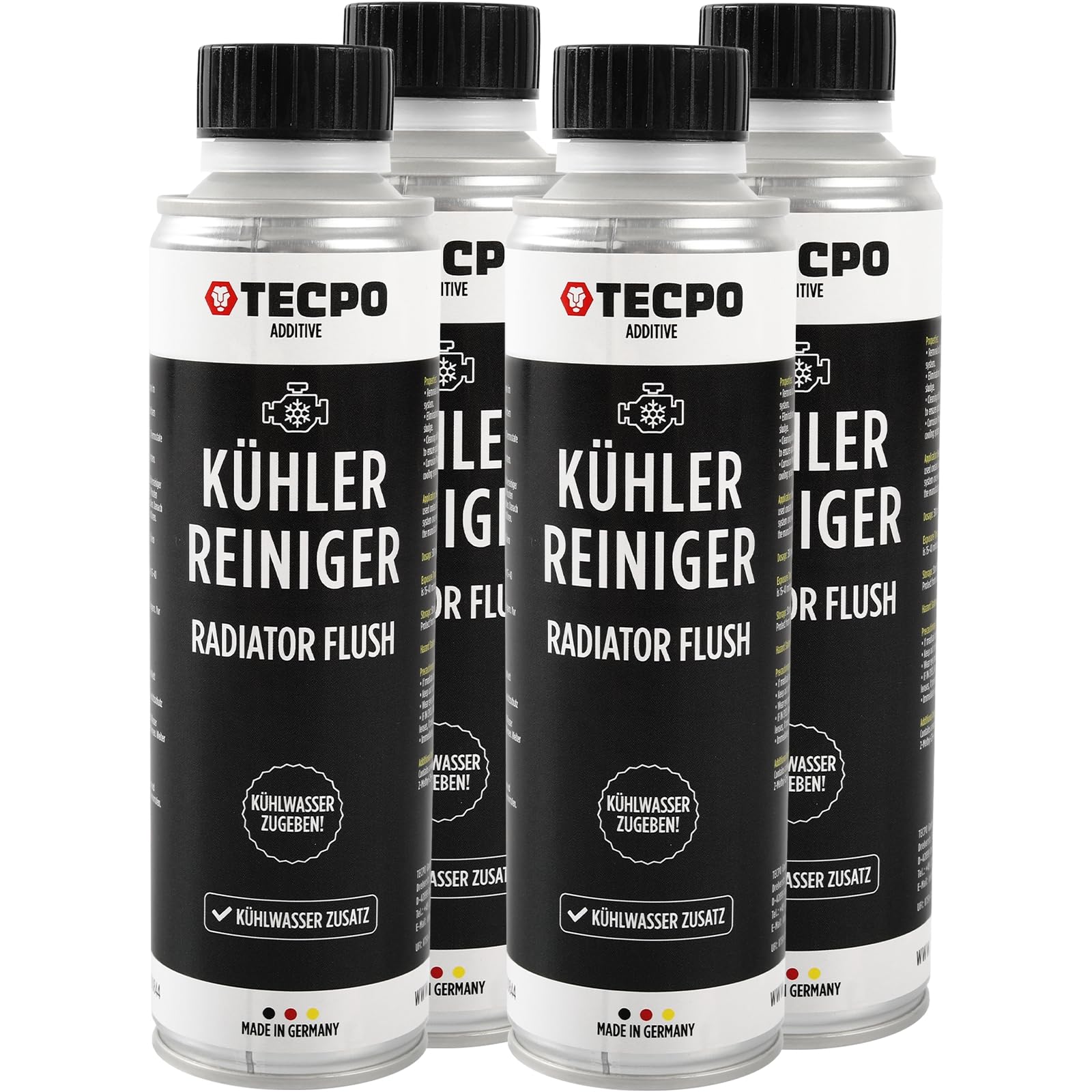 TECPO 4X Kühlerreiniger, 300ml Kühladditiv Kühlsystem Reiniger Radiator Flush TECPO 4X Kühlerreiniger, 300ml Kühladditiv Kühlsystem Reiniger Radiator Flush von TECPO
