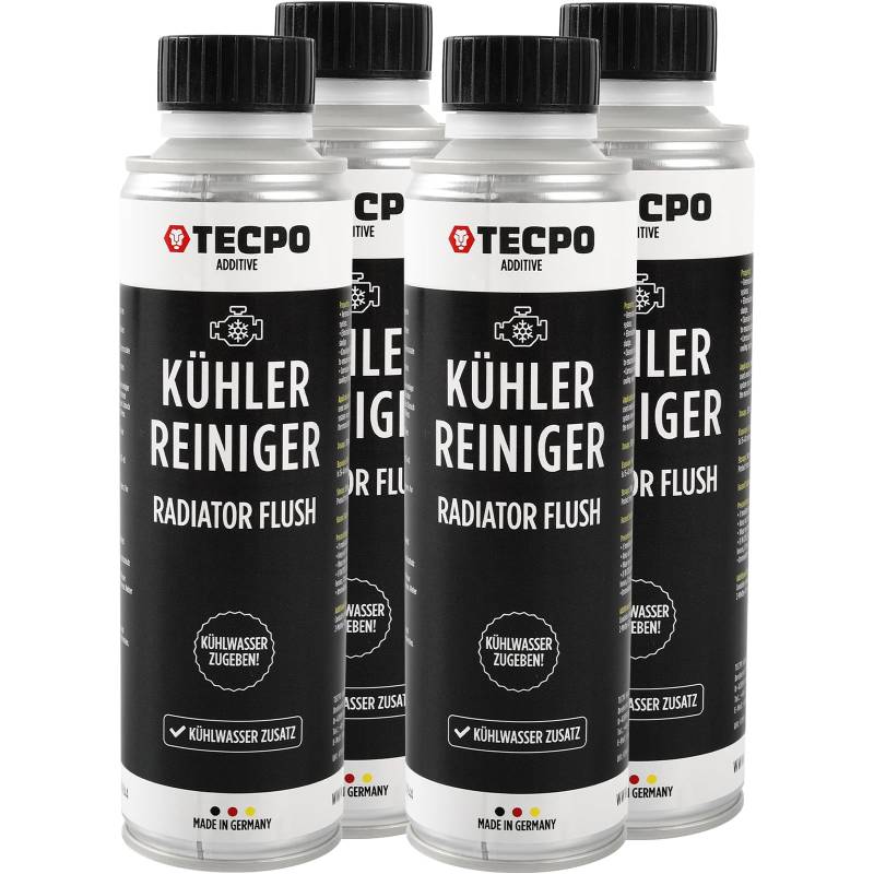 TECPO 4X Kühlerreiniger, 300ml Kühladditiv Kühlsystem Reiniger Radiator Flush von TECPO