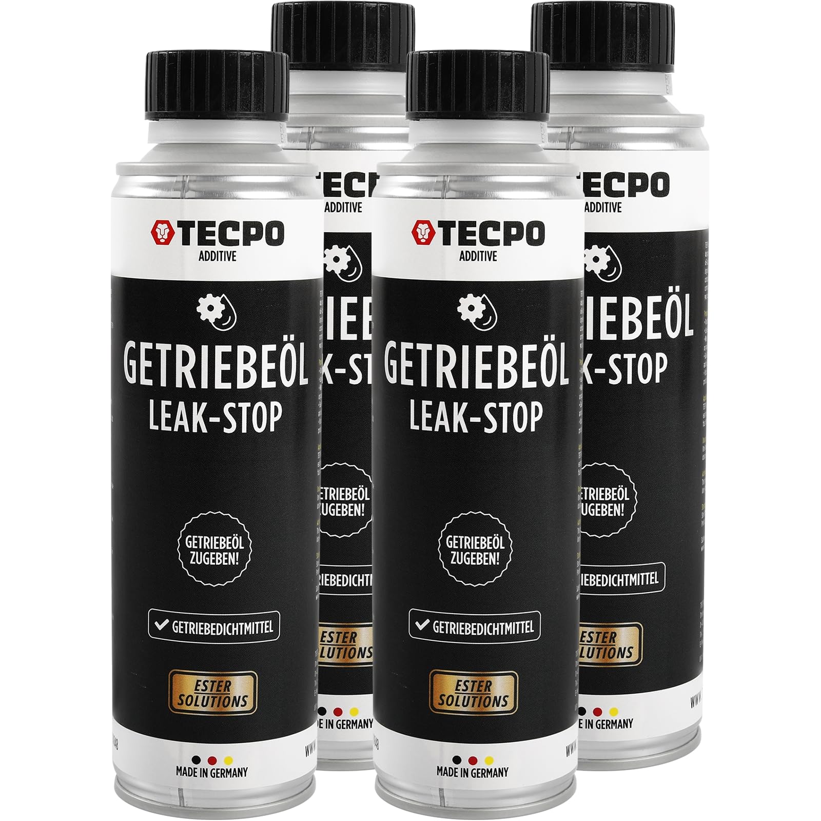 TECPO 4x Dichtungs-Additiv, 300ml Getriebeöl Verlust Stopp - Getriebedichtmittel zum Stoppen von Leckagen und ölgeschmierten Systemen TECPO 4x Dichtungs-Additiv, 300ml Getriebeöl Verlust Stopp - Getriebedichtmittel zum Stoppen von Leckagen und ölgeschmierten Systemen von TECPO