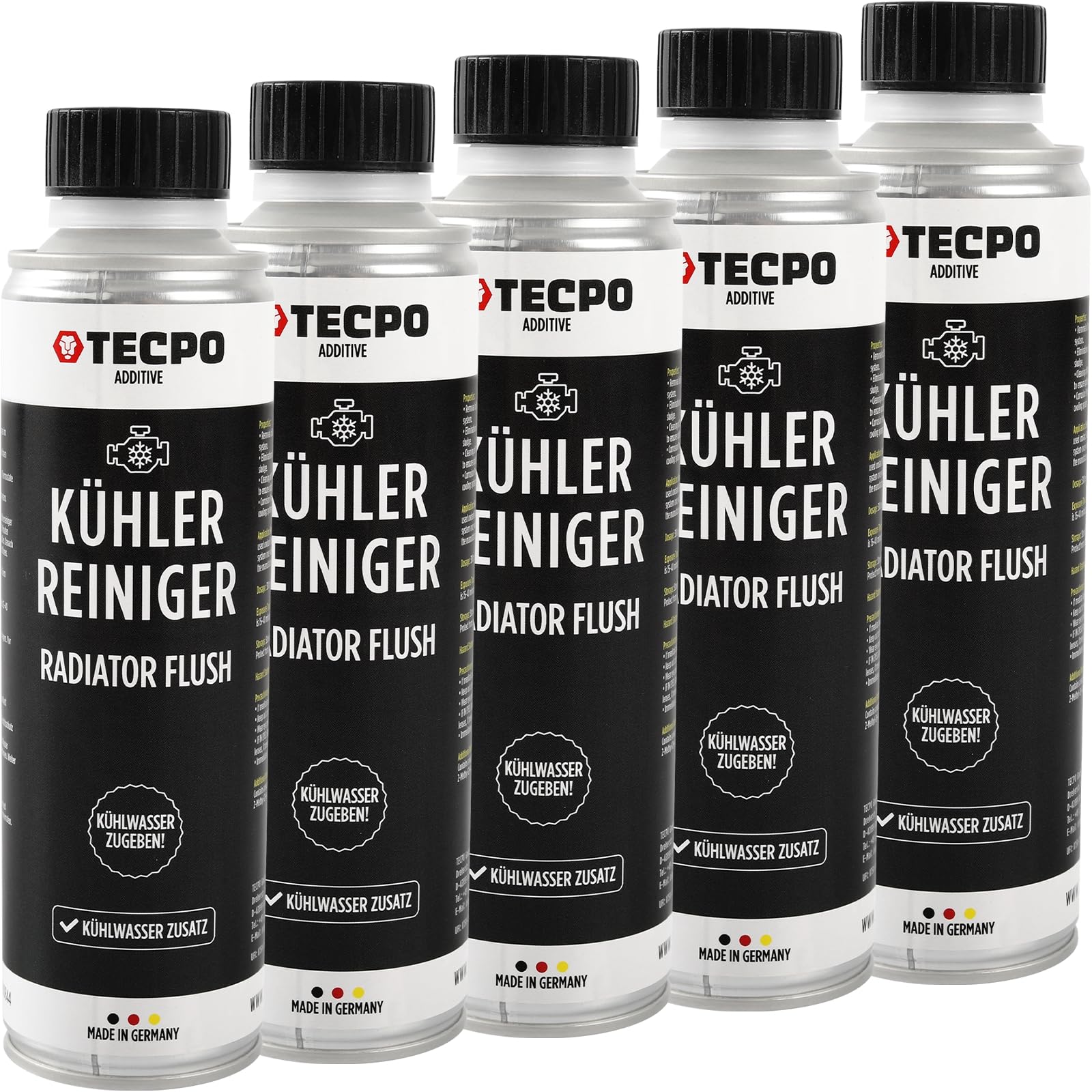 TECPO 5X Kühlerreiniger, 300ml Kühladditiv Kühlsystem Reiniger Radiator Flush TECPO 5X Kühlerreiniger, 300ml Kühladditiv Kühlsystem Reiniger Radiator Flush von TECPO