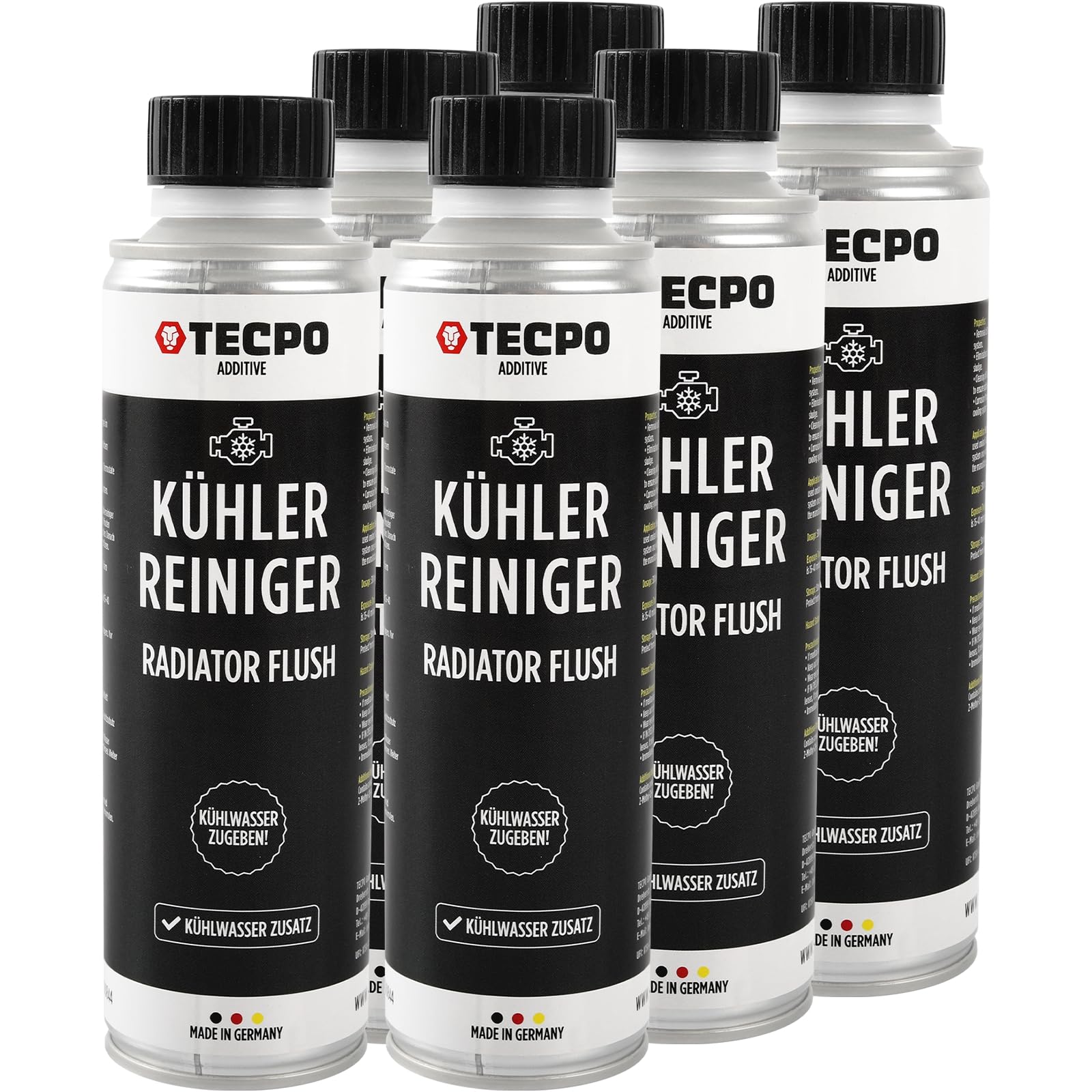 TECPO 6X Kühlerreiniger, 300ml Kühladditiv Kühlsystem Reiniger Radiator Flush TECPO 6X Kühlerreiniger, 300ml Kühladditiv Kühlsystem Reiniger Radiator Flush von TECPO
