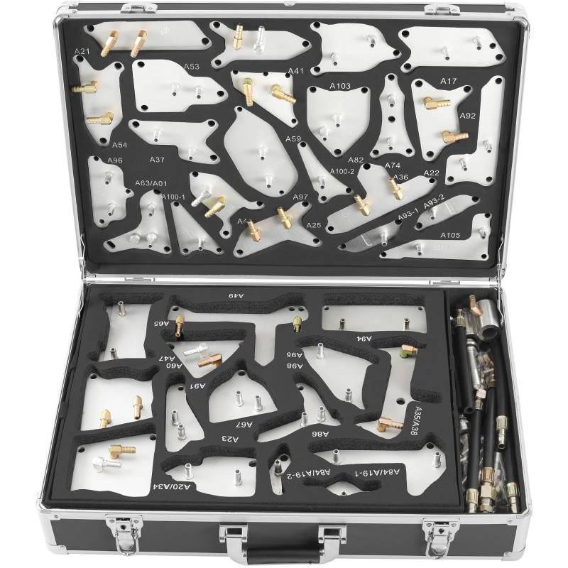 TECPO ATF Automatikgetriebeöl Spülgerät 100-teilig Adapter Set - Getriebespülung Set Automatikgetriebeöl wechseln von TECPO