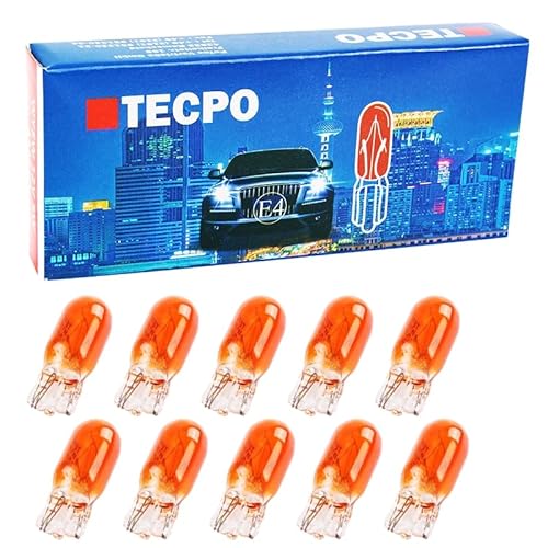 TECPO Glühbirnen WY5W 12V 5W Blinkerbirnen, 10 Stück von TECPO