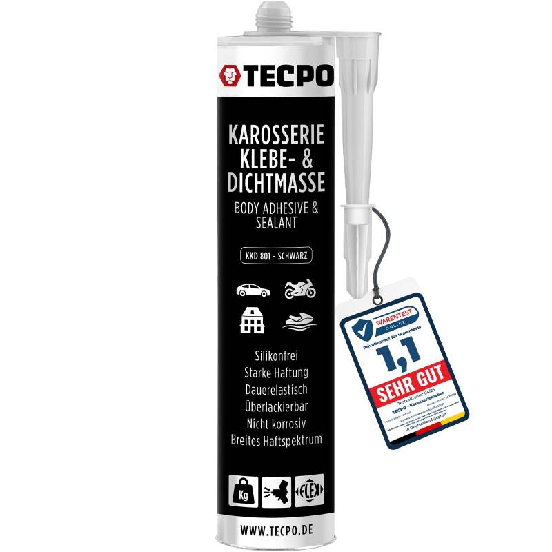 TECPO Karosseriekleber 370g Karosserie Kleber und Dichtmasse Klebstoff Dichtmittel silikonfrei dauerelastisch überlackierbar von TECPO