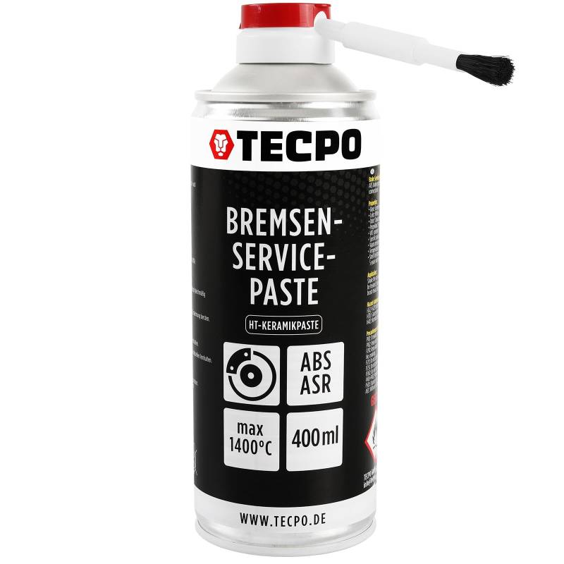 TECPO Hochtemperatur Multimontagepaste, 400ml Hochbelastbarer Dauerschmierstoff für die Bremsscheiben Bremsenpaste Anti-Quietsch-Paste Bremsen Schmierpaste Keramikpaste Kupferpaste von TECPO