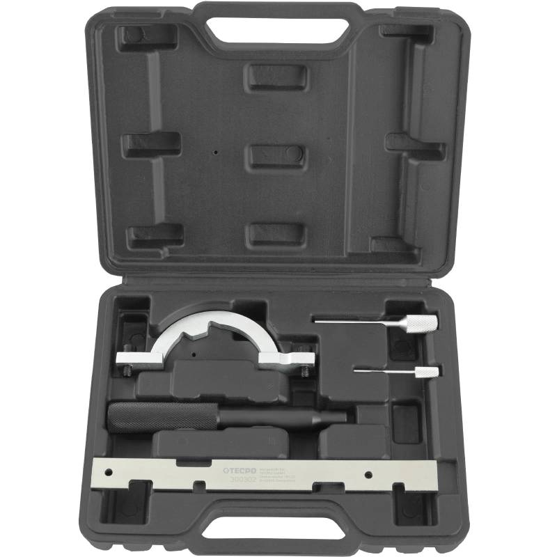 TECPO Motor Einstellwerkzeug Satz passend für Opel 1.0, 1.2 & 1.4L für Doppelnockenwelle, Kurbelwelle & Steuerkettenspanner, geeignet für Motorcodes X10XE, Z10XE, Z12XE, Z14XEP für OEM KM953-KM955 von TECPO