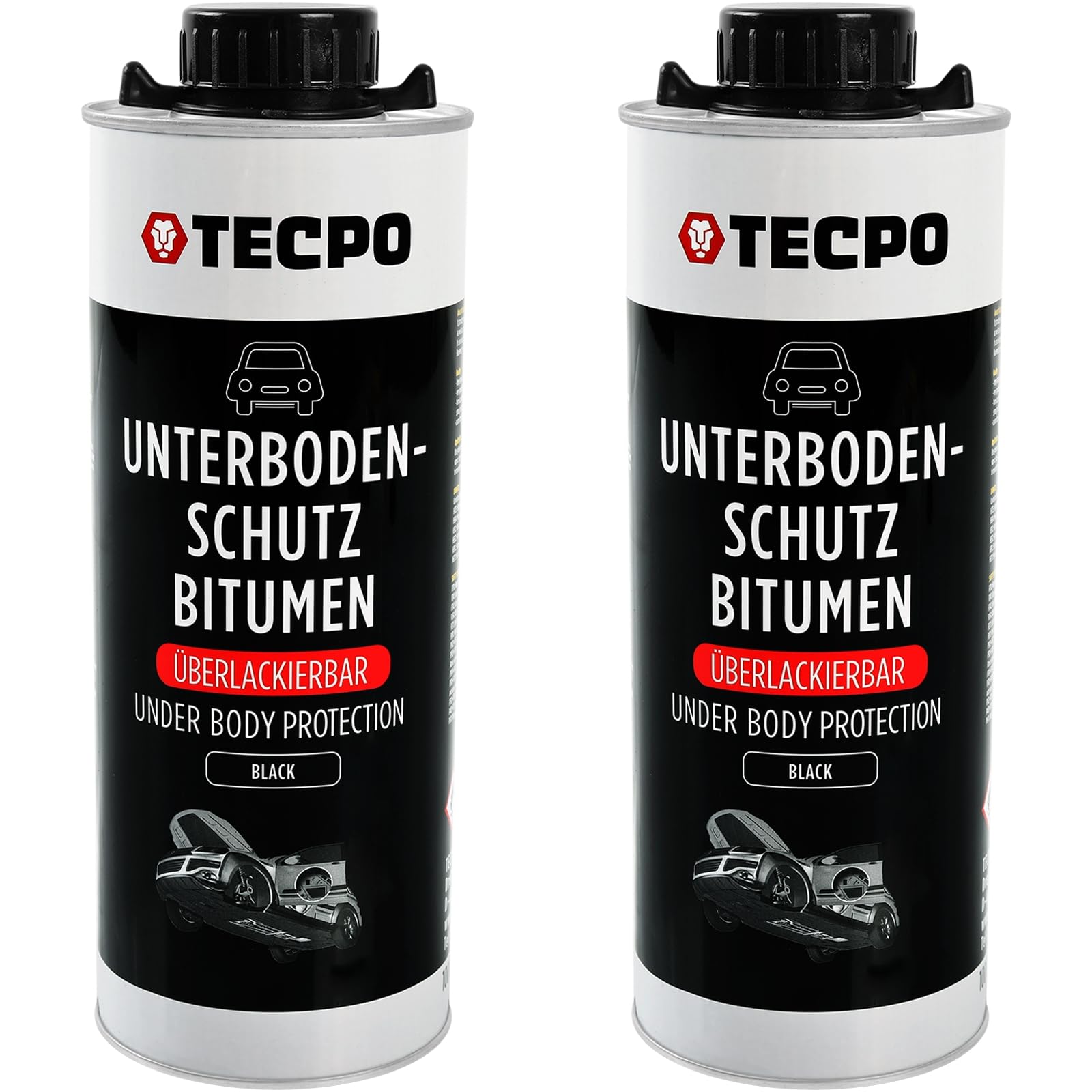 TECPO Unterbodenschutz Bitumen, 2 Liter überlackierbar schwarz dauerelastisch in Saugdose, Karosserieschutz Steinschlagschutz Rostschutzmittel Korrosionsschutz UBS mit Anti-Dröhn-Wirkung TECPO Unterbodenschutz Bitumen, 2 Liter überlackierbar schwarz dauerelastisch in Saugdose, Karosserieschutz Steinschlagschutz Rostschutzmittel Korrosionsschutz UBS mit Anti-Dröhn-Wirkung von TECPO